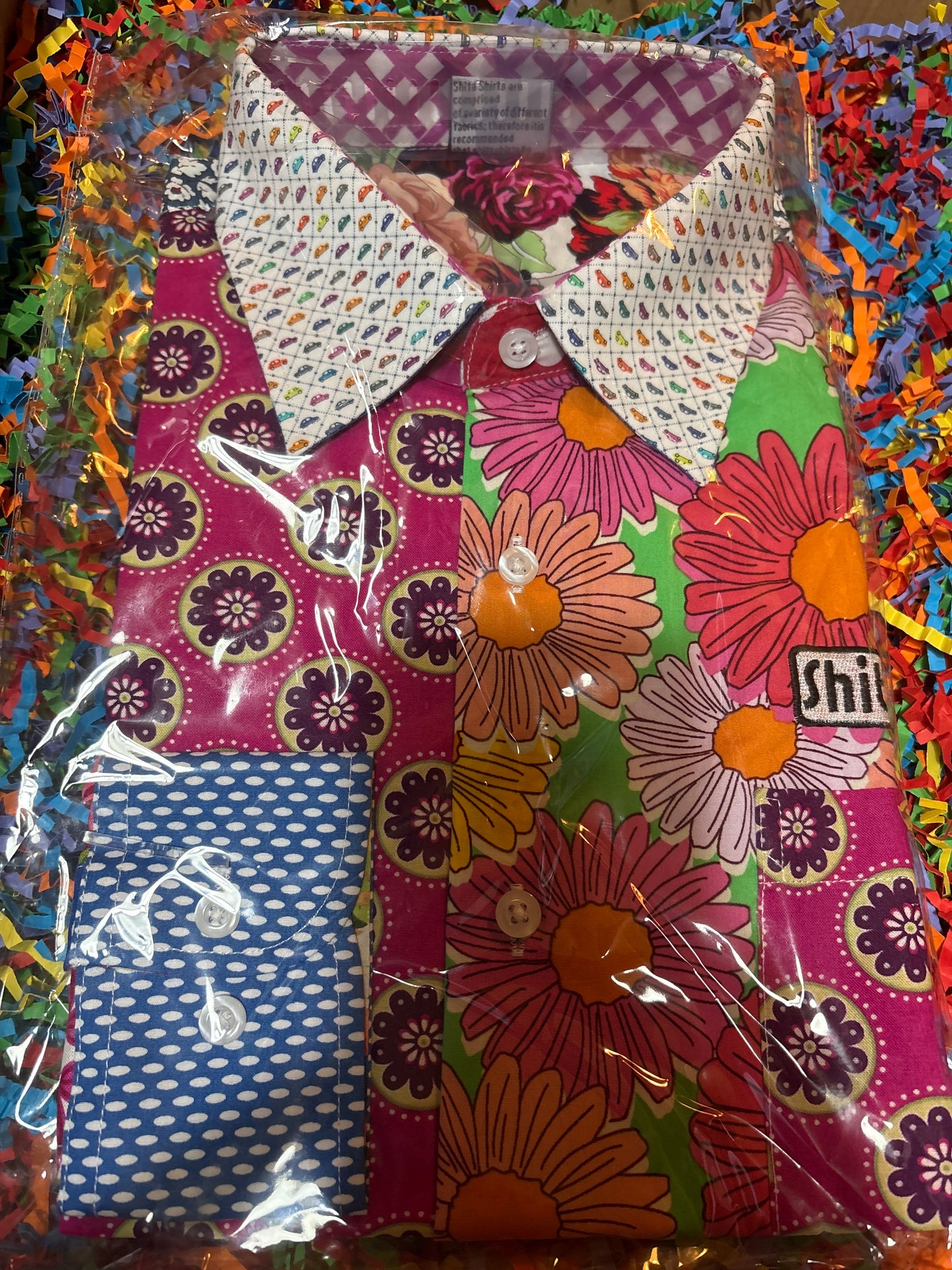 Chemise de merde, taille M, l'homme qui ne peut pas se décider, chemise de merde
