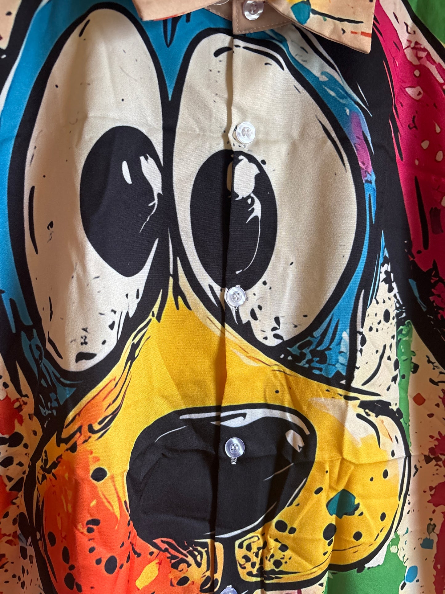 Who left the dog alone?? shite Hawaiian Shirt