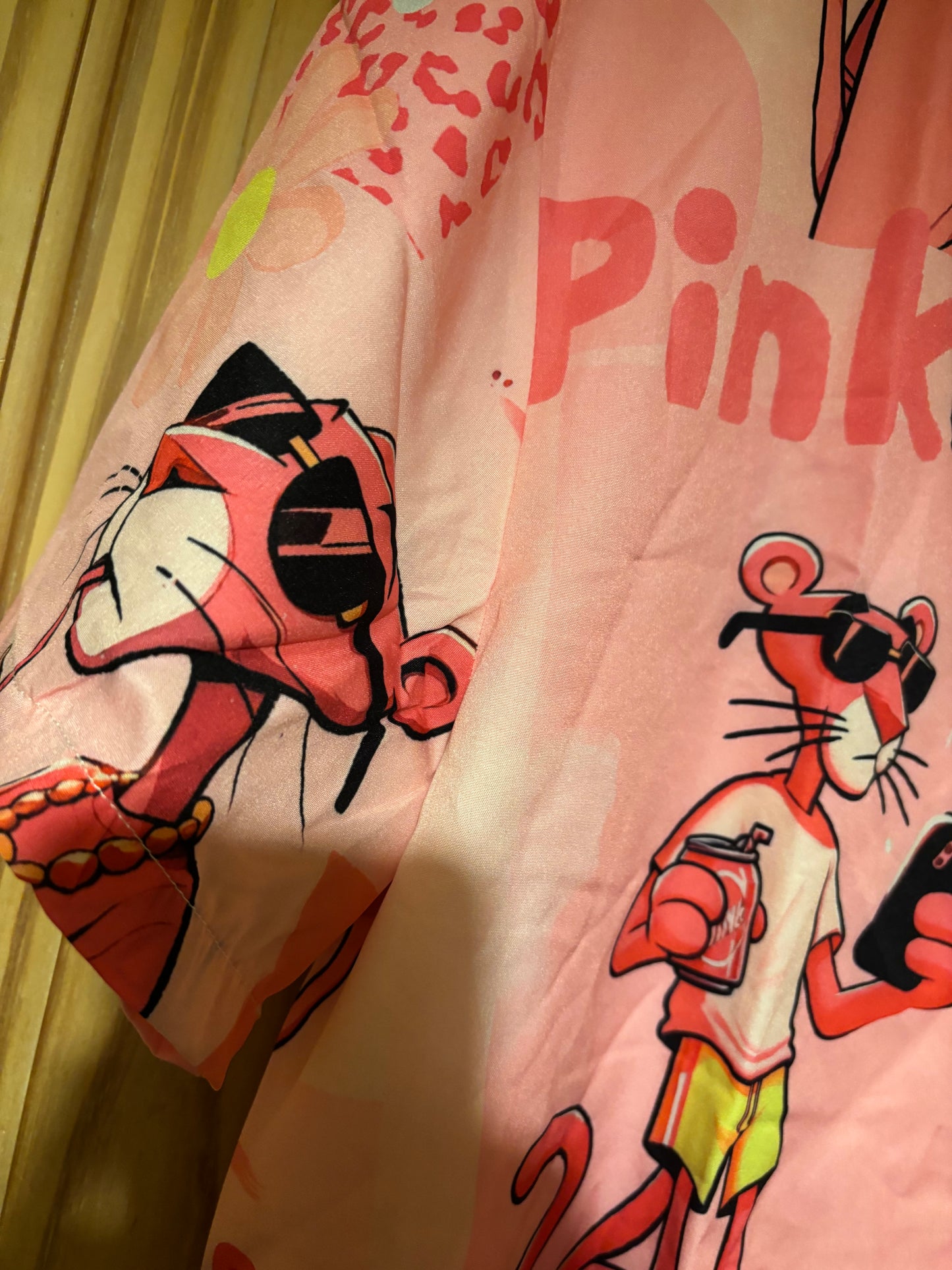 The pink panther chilling Hawaiian shite Shirt