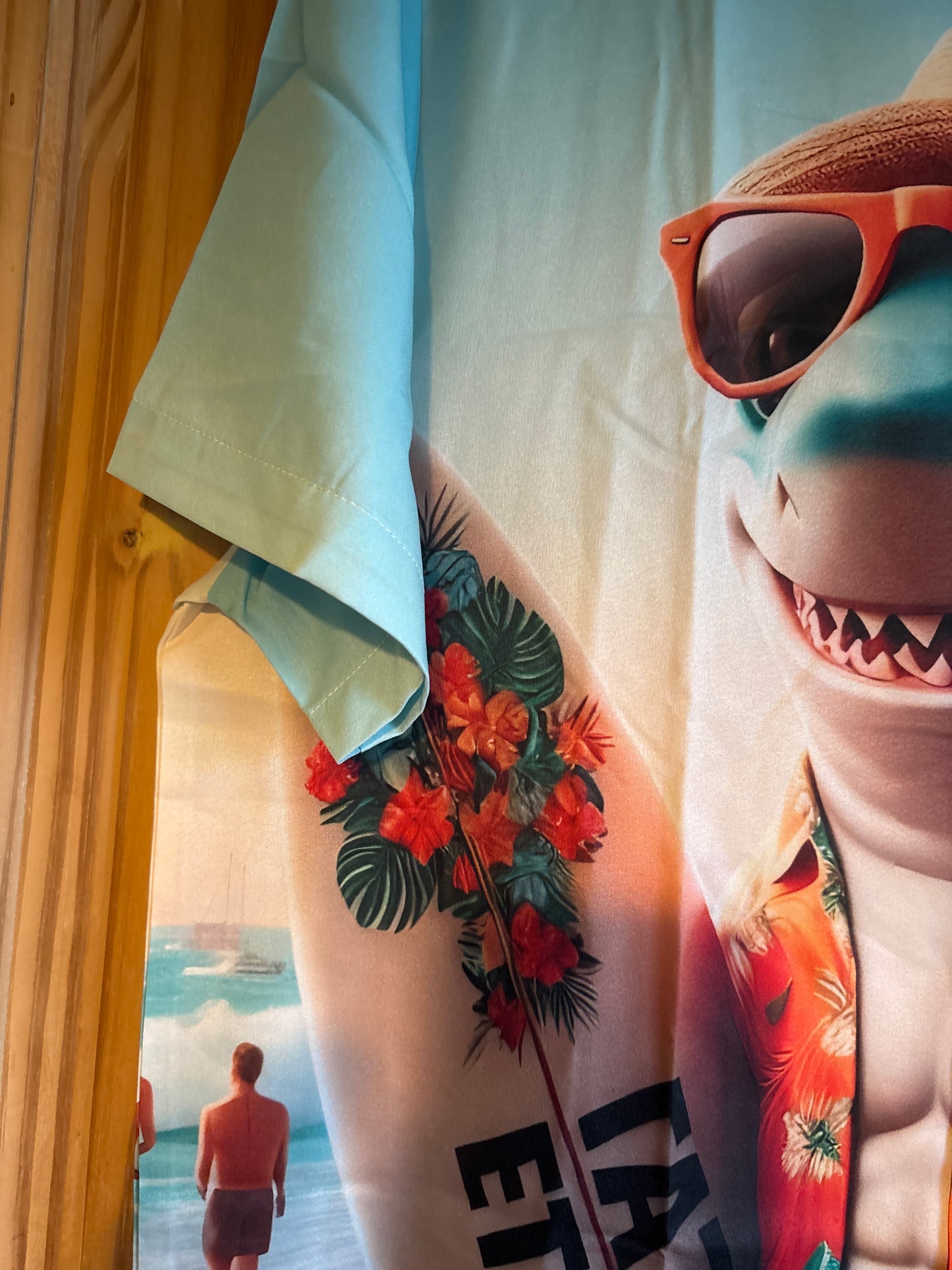 Ever seen a shark with a 6 Pack? shite Hawaiian Shirt