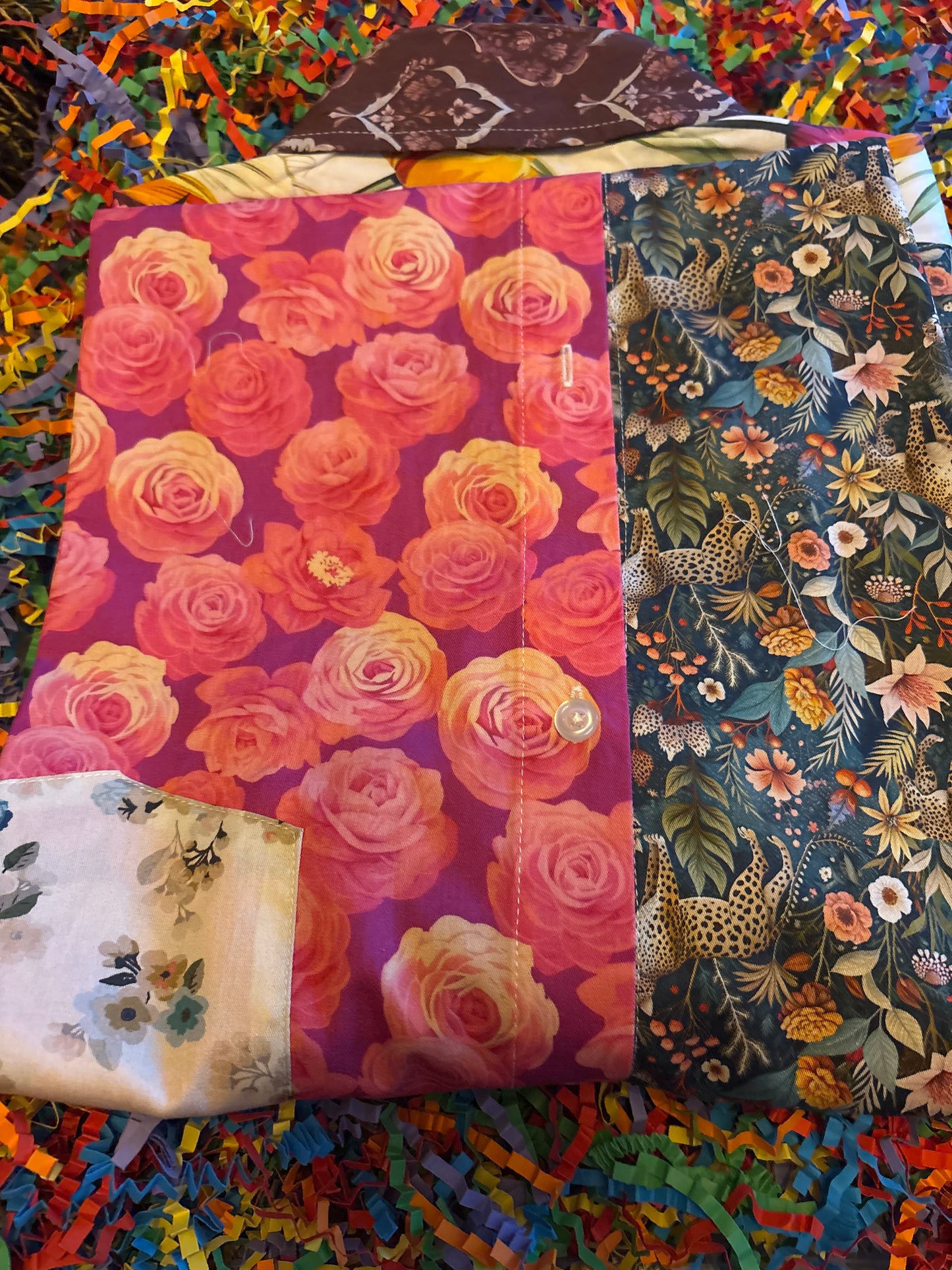 Chemises de merde Chemise taille L le fleuriste chemise florale drôle