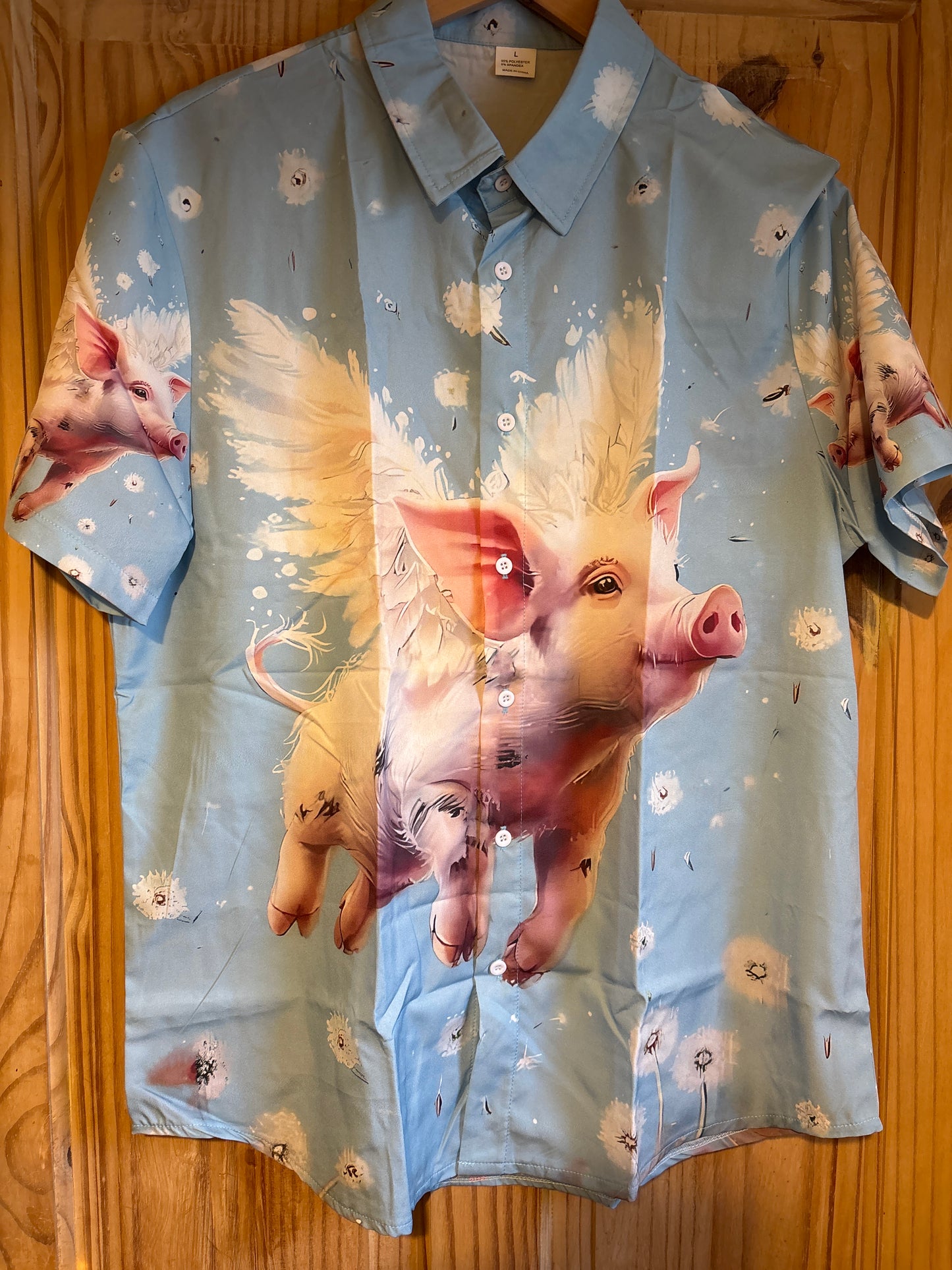 Les cochons peuvent voler la chemise hawaïenne de merde