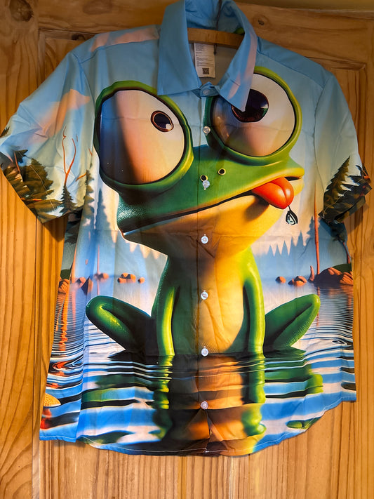 The crazy frog 25 years later shite Hawaiian Shirt