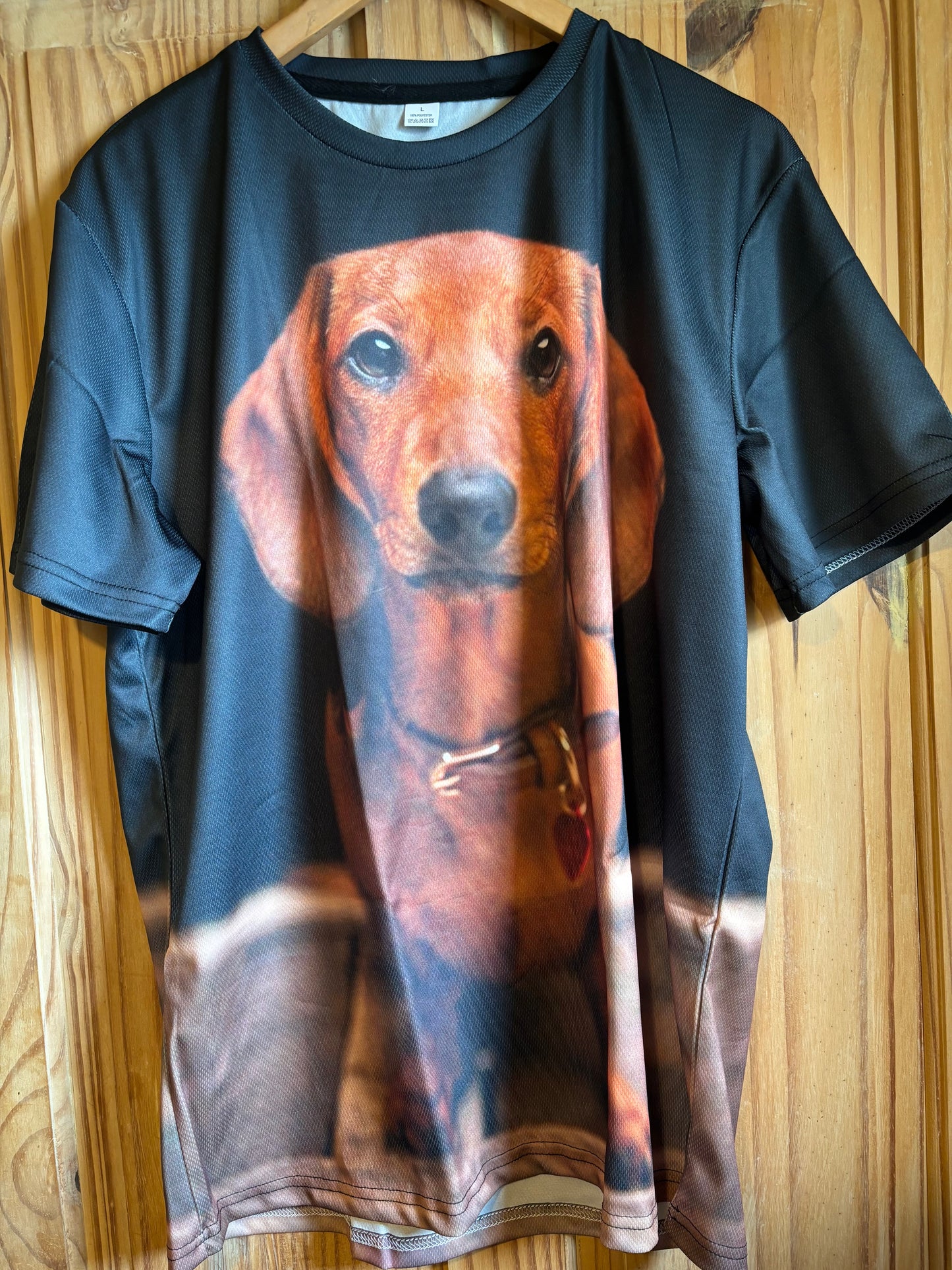 Anyone missing a small dog 3D shite t-Shirt