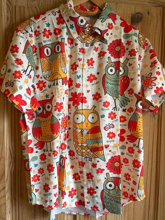 The wise one owl shit Hawaiian Shirt