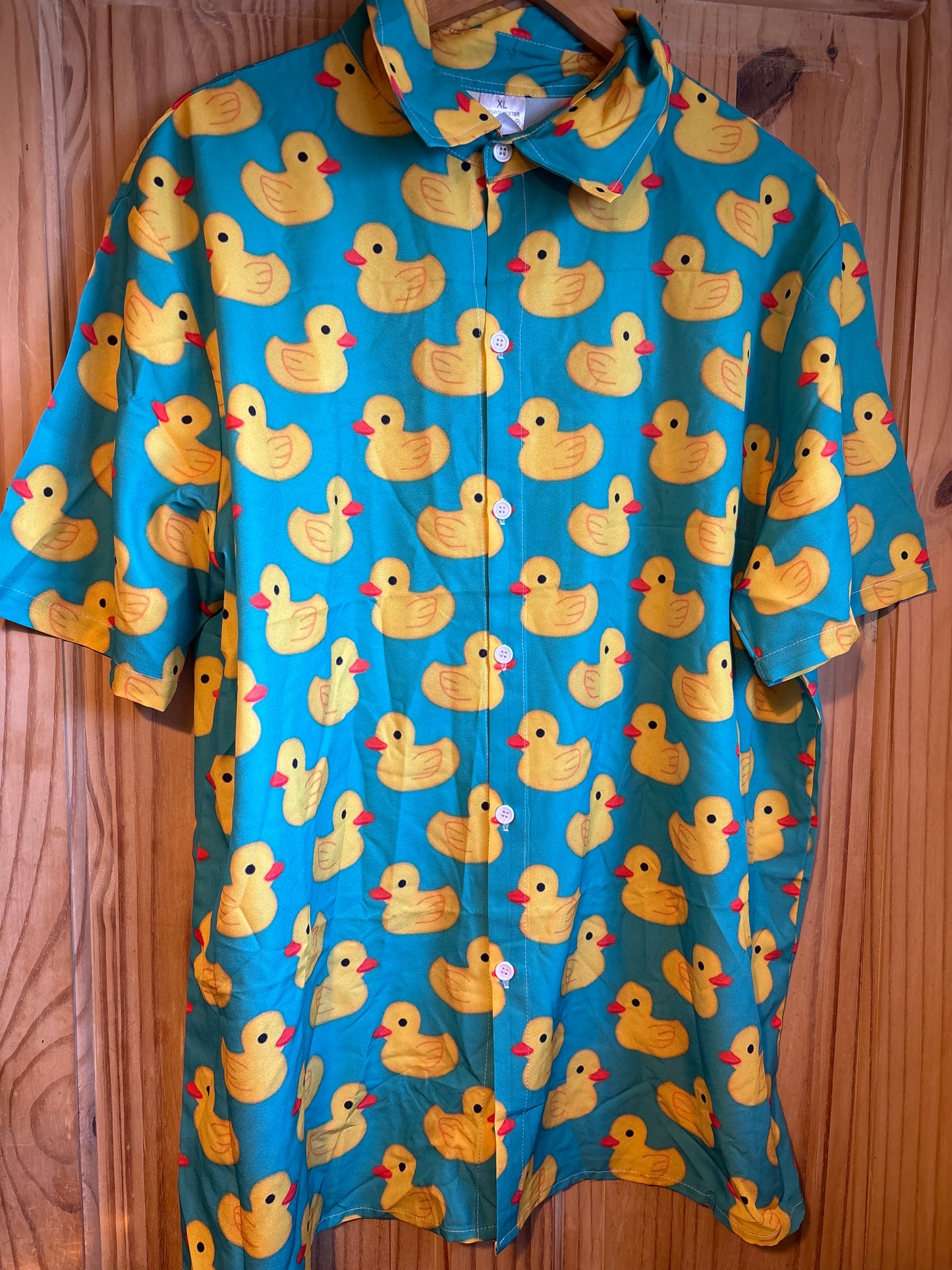 Quackers bath time duck shite Hawaiian Shirt XL