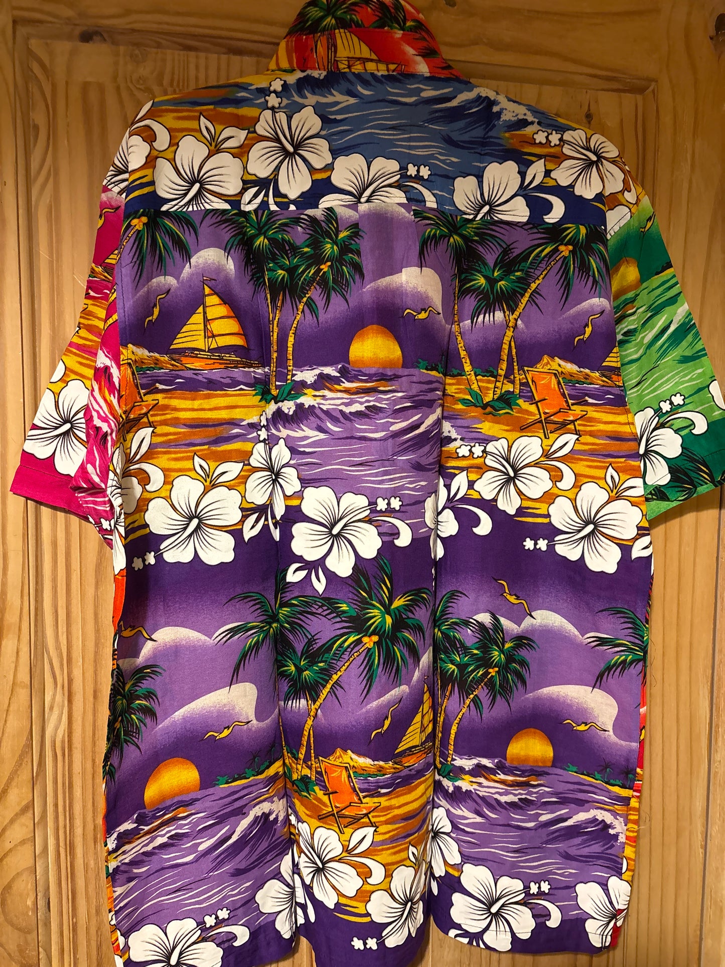 XL Palm Tree multicoloured Hawaiian floral Shirt