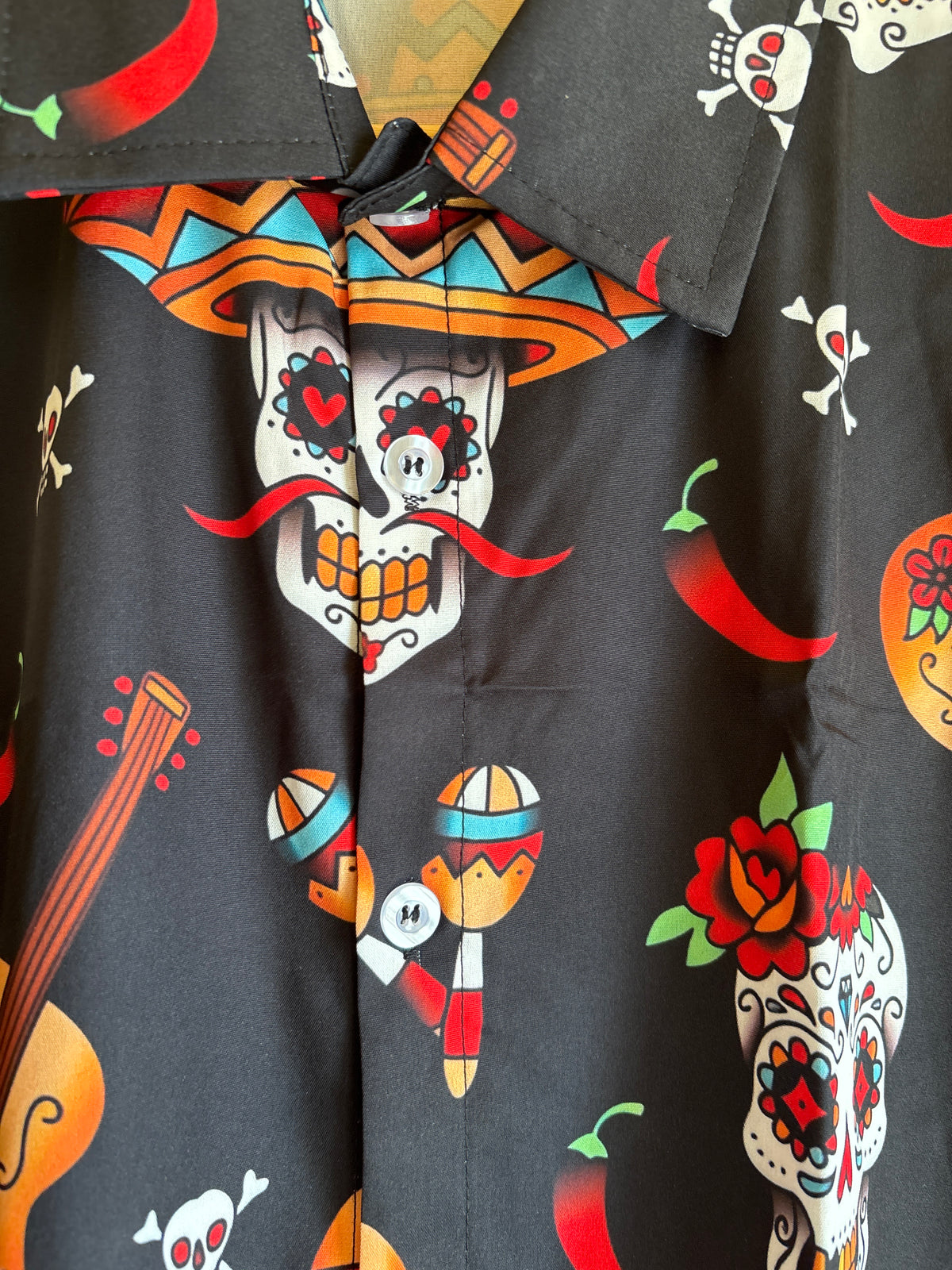 Day of the dead Mexican shite Hawaiian Shirt