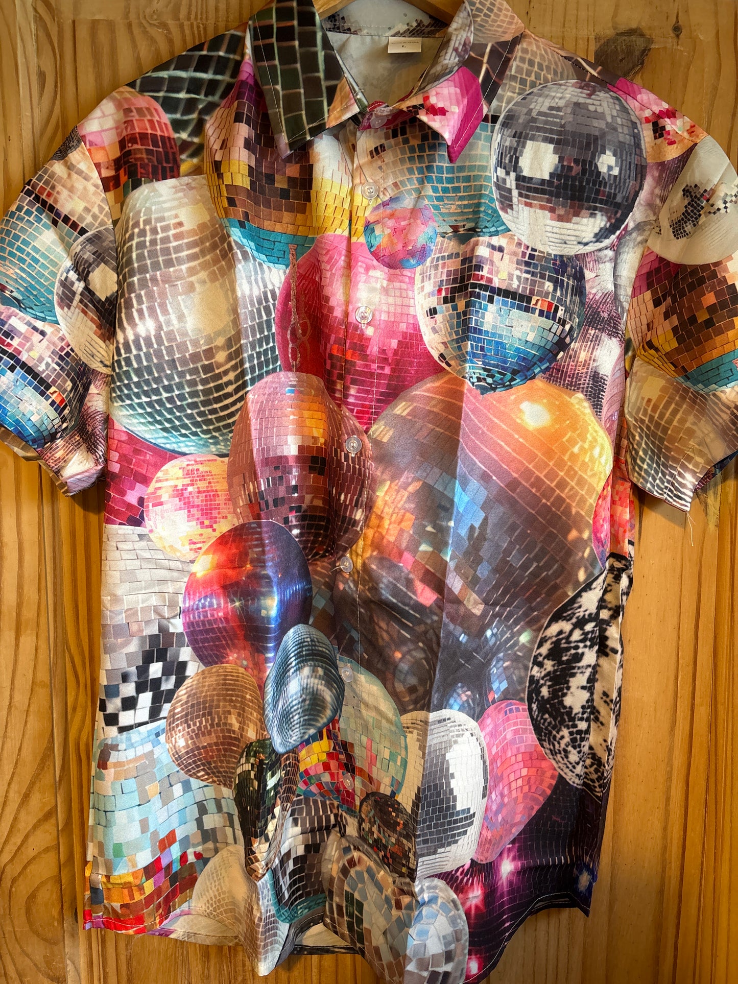 70s retro disco ball classic party shite Hawaiian Shirt