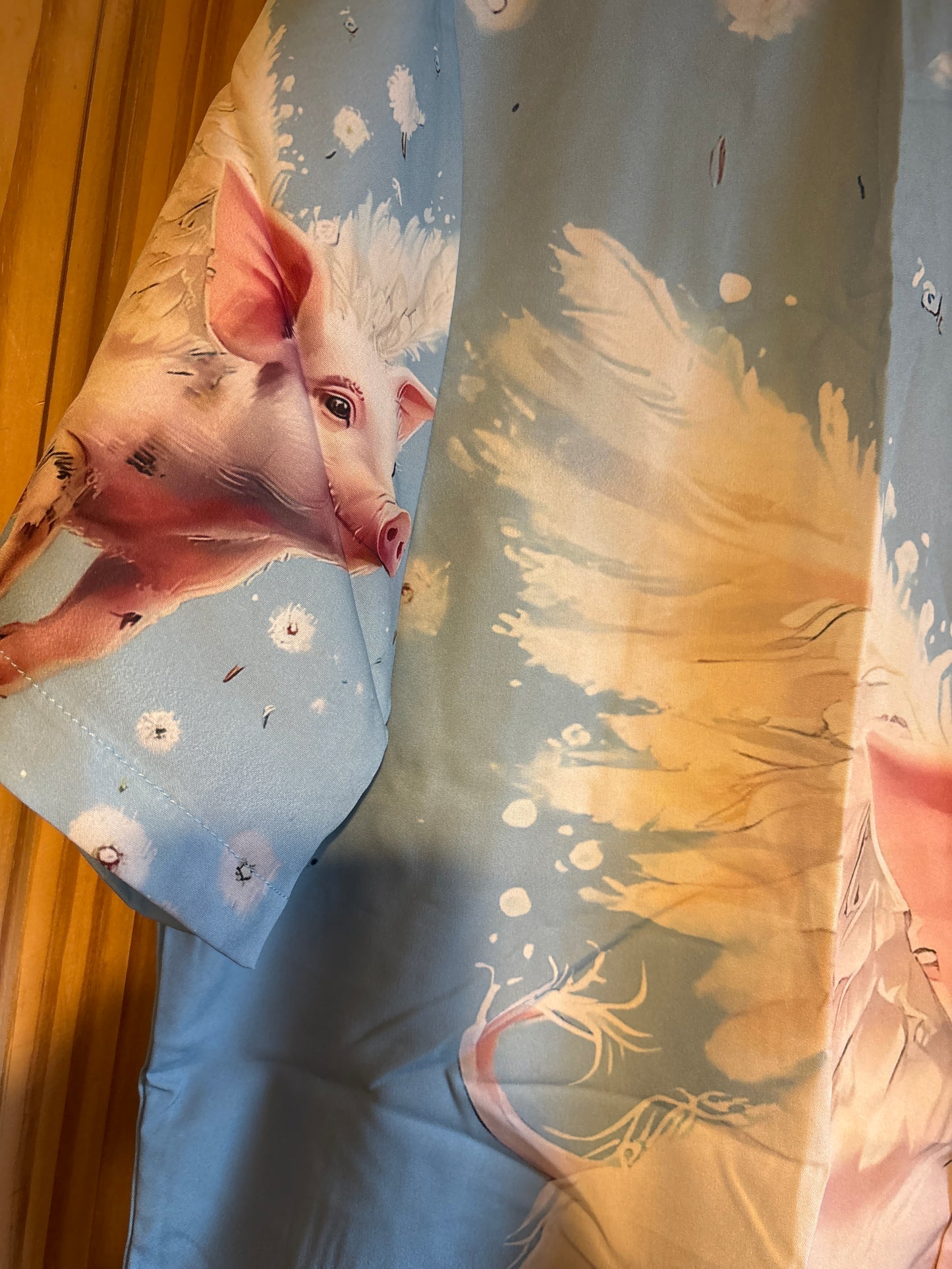Les cochons peuvent voler la chemise hawaïenne de merde