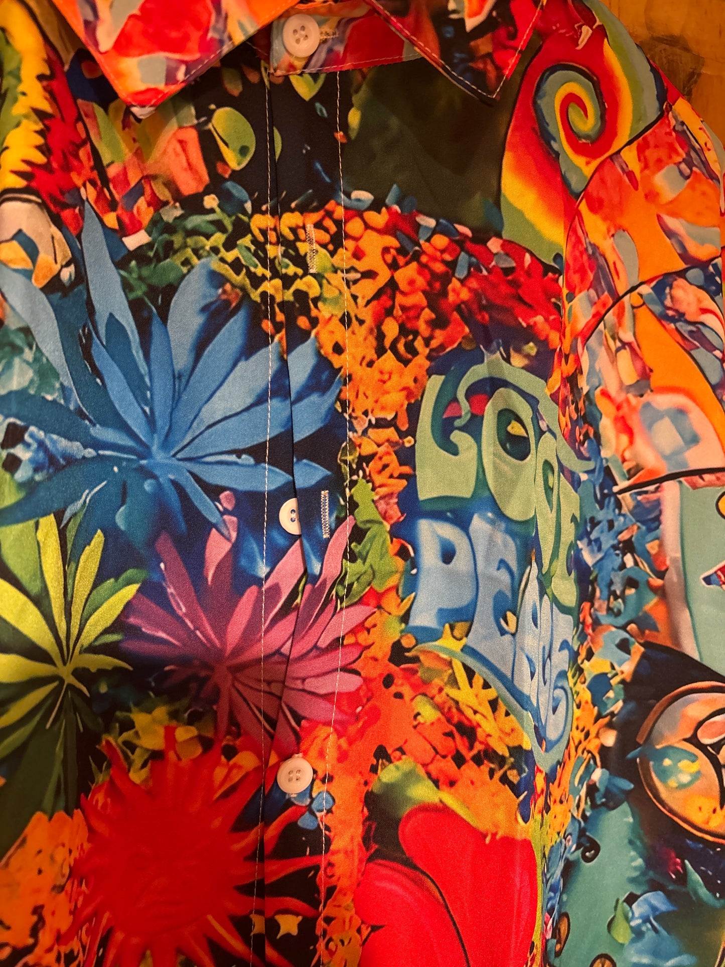 70s hippy trippy wacky retro Hawaiian Shirt