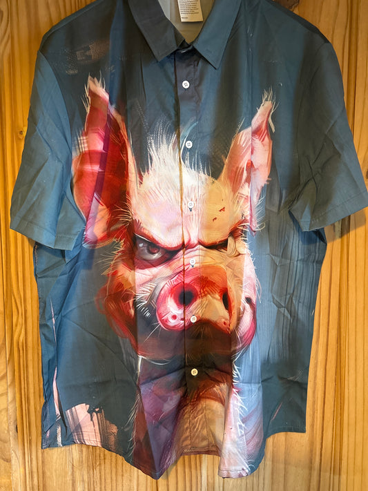 Grumpy old pig shit Hawaiian Shirt