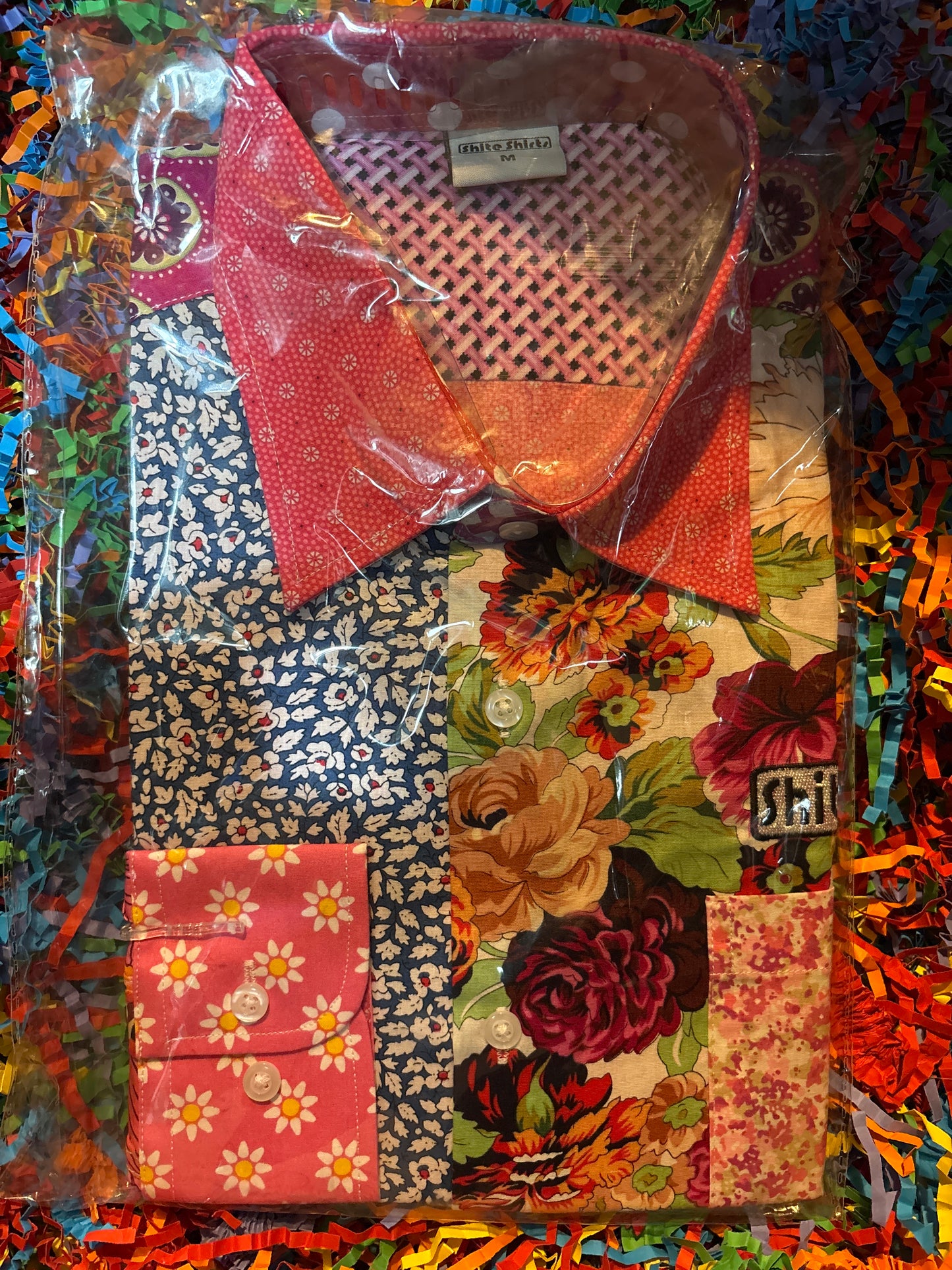 Shite Shirts stag do party Shirt size medium Alfie moon floral shirt