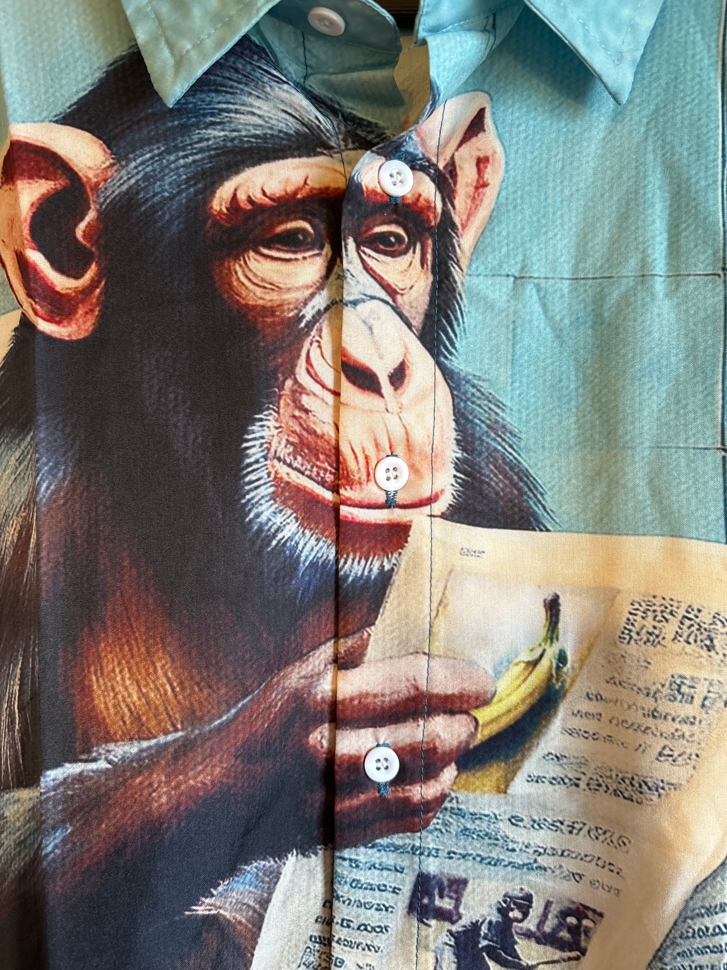 Chimp on the shitta shite Hawaiian Shirt XL