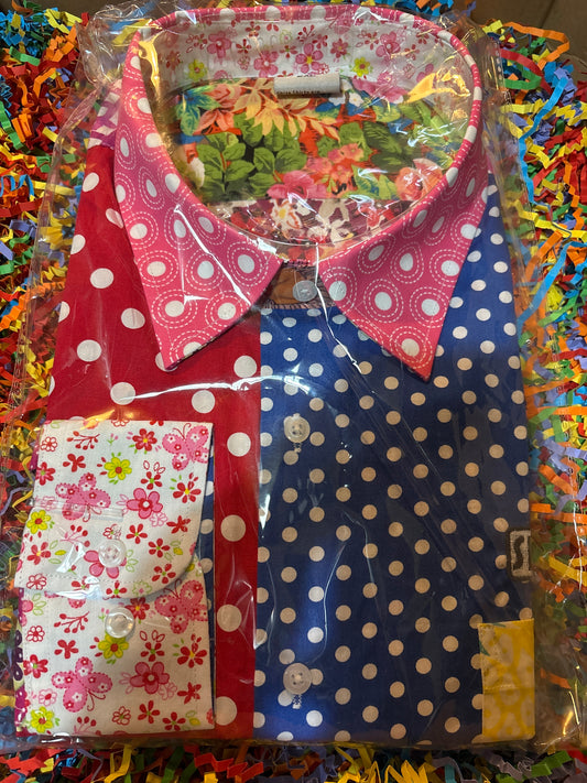 Shite Shirts cotton Shirt size 2XL mr spotty with a twist