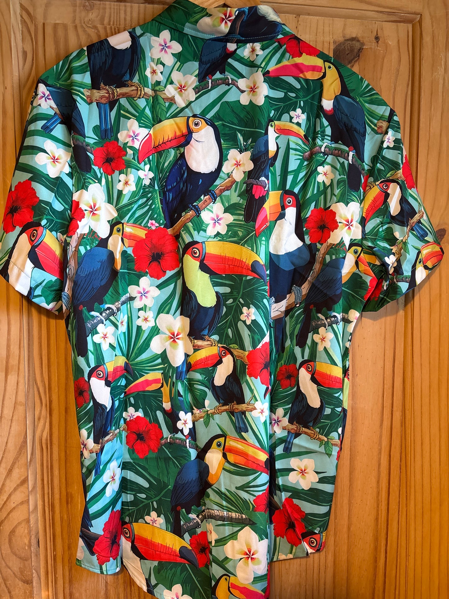 The pelican crossing shite Hawaiian Shirt XL