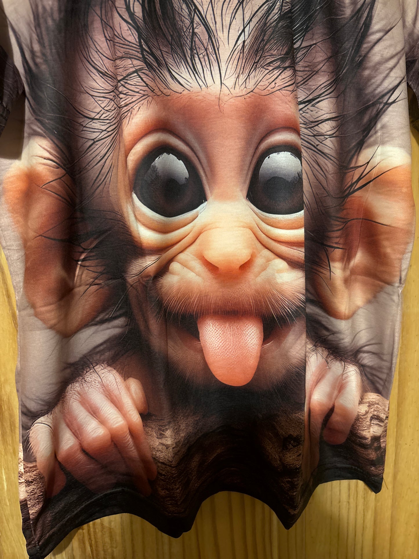 Hello cheeky monkey 3D shite t-Shirt