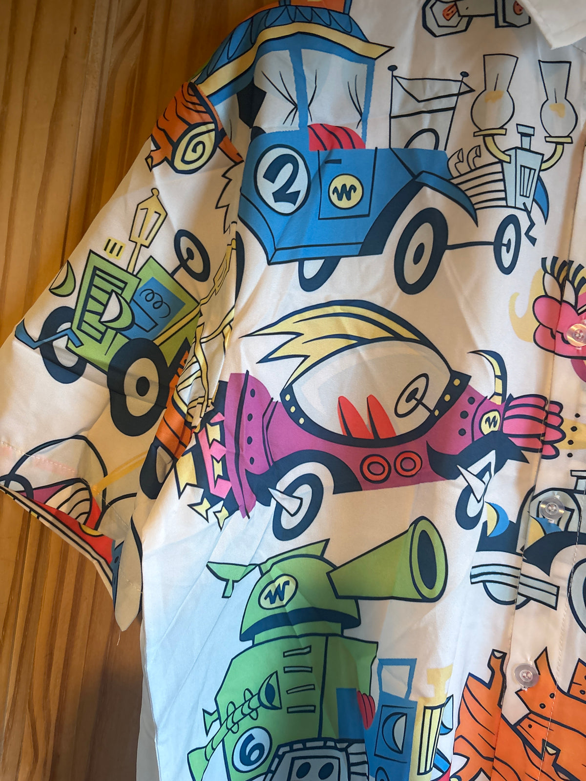 Wacky races choose my ride shite Hawaiian Shirt