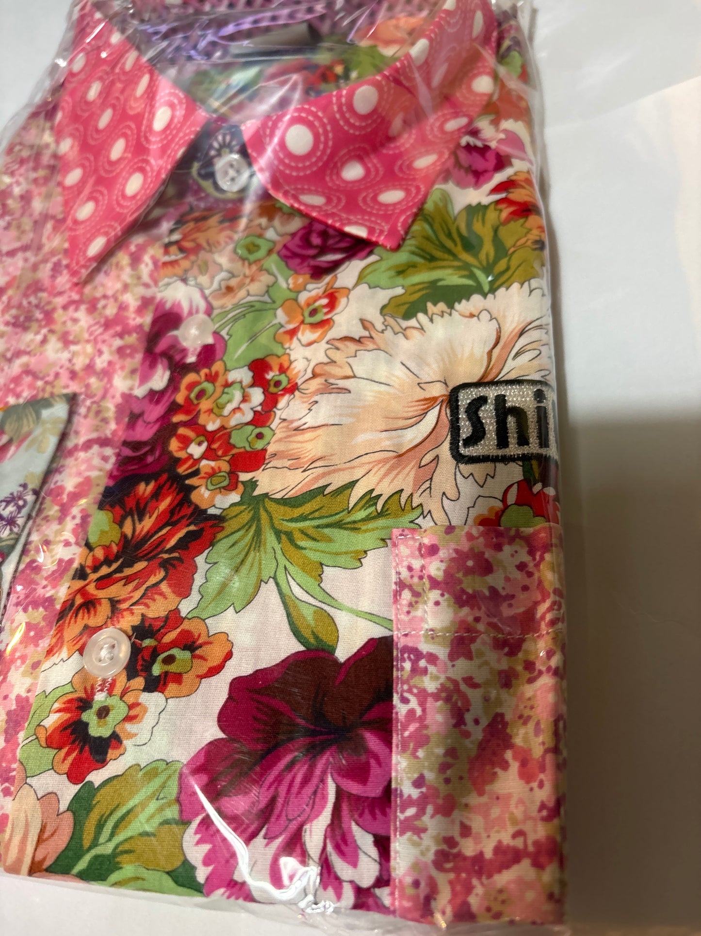 Shite Shirts stag do party Shirt size XL Alfie moon floral shirt