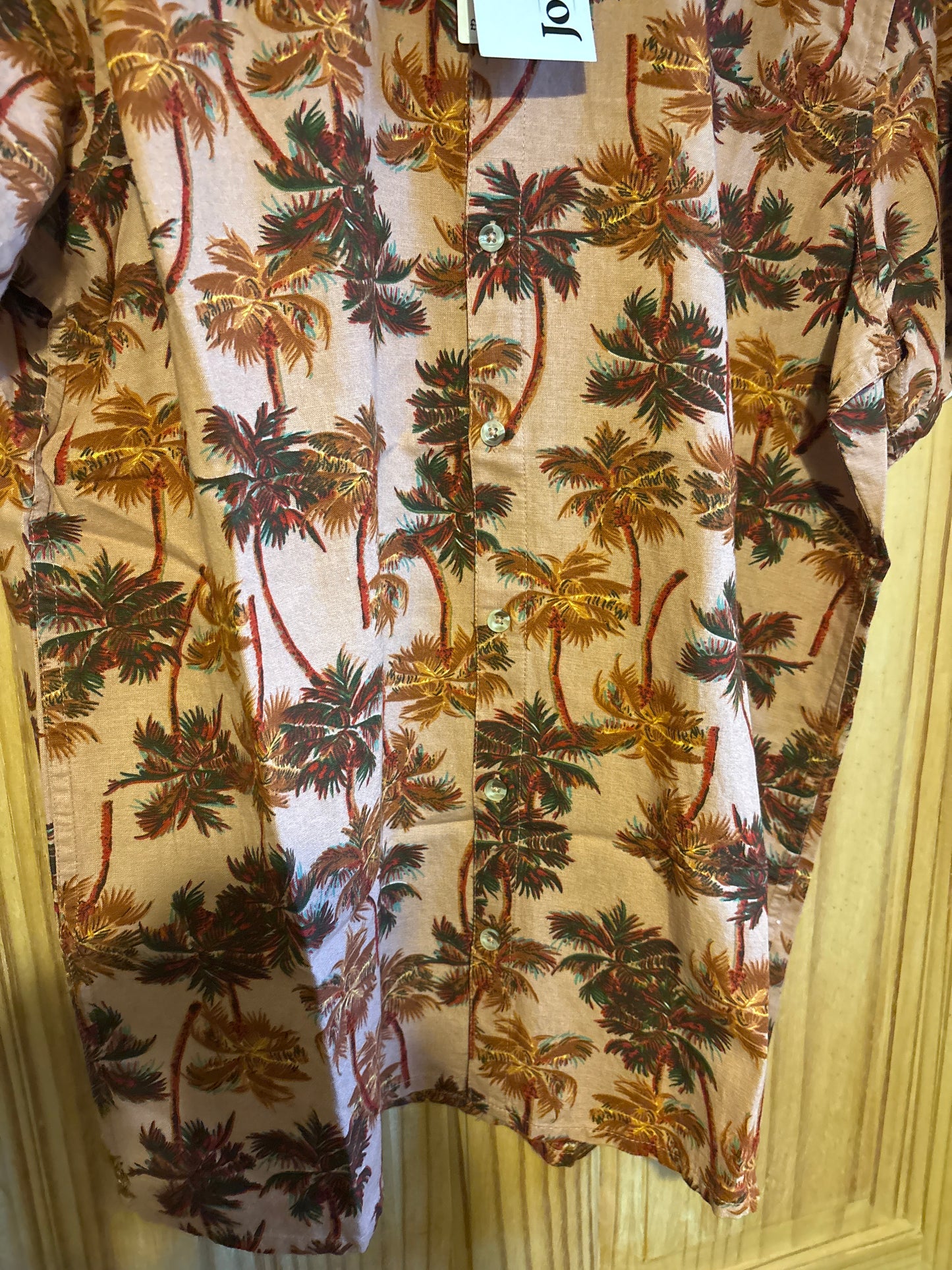 Men’s Branded Joe Browns palm tree fun Floral Shirt large