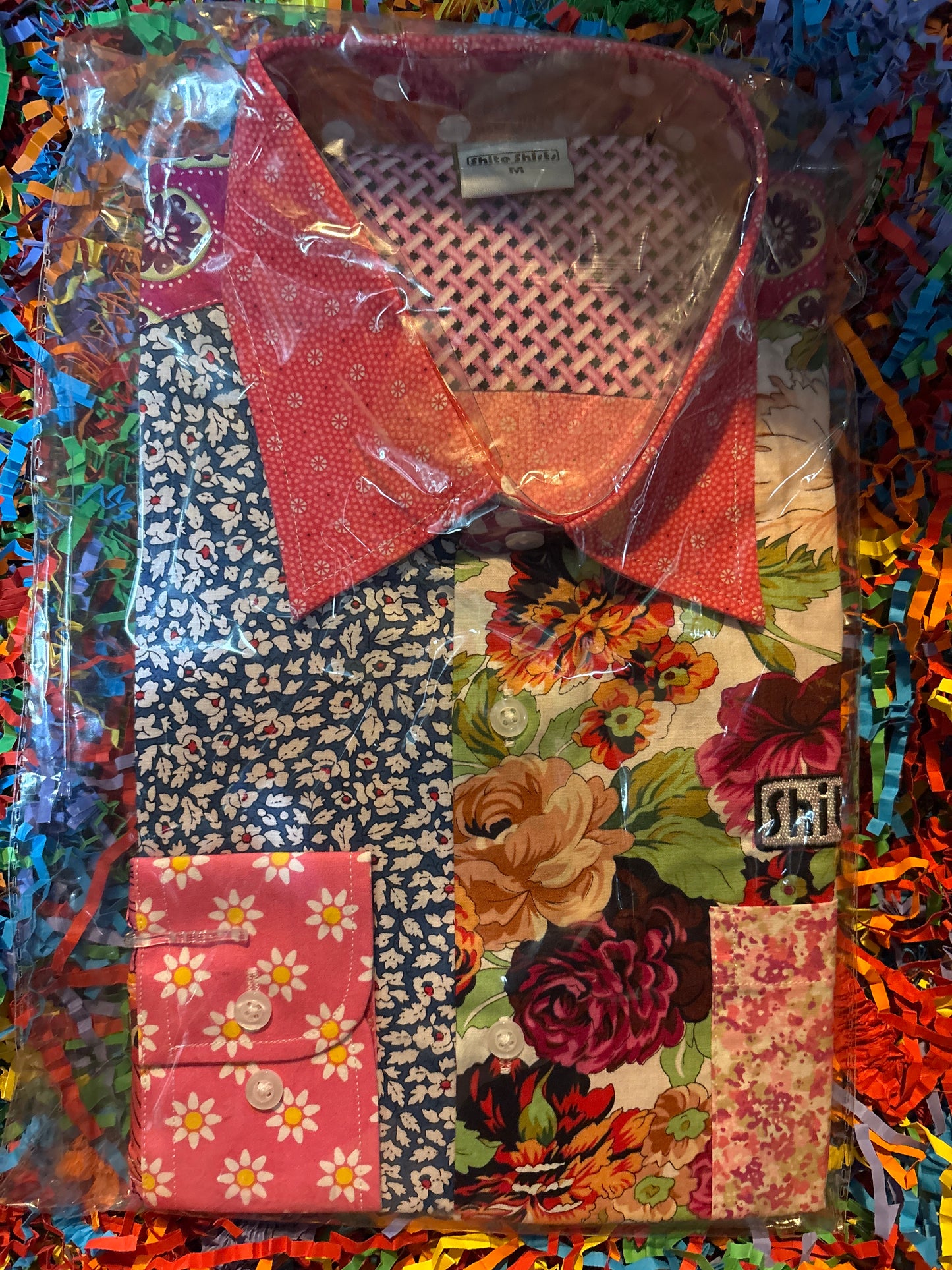 Shite Shirts stag do party Shirt size medium Alfie moon floral shirt