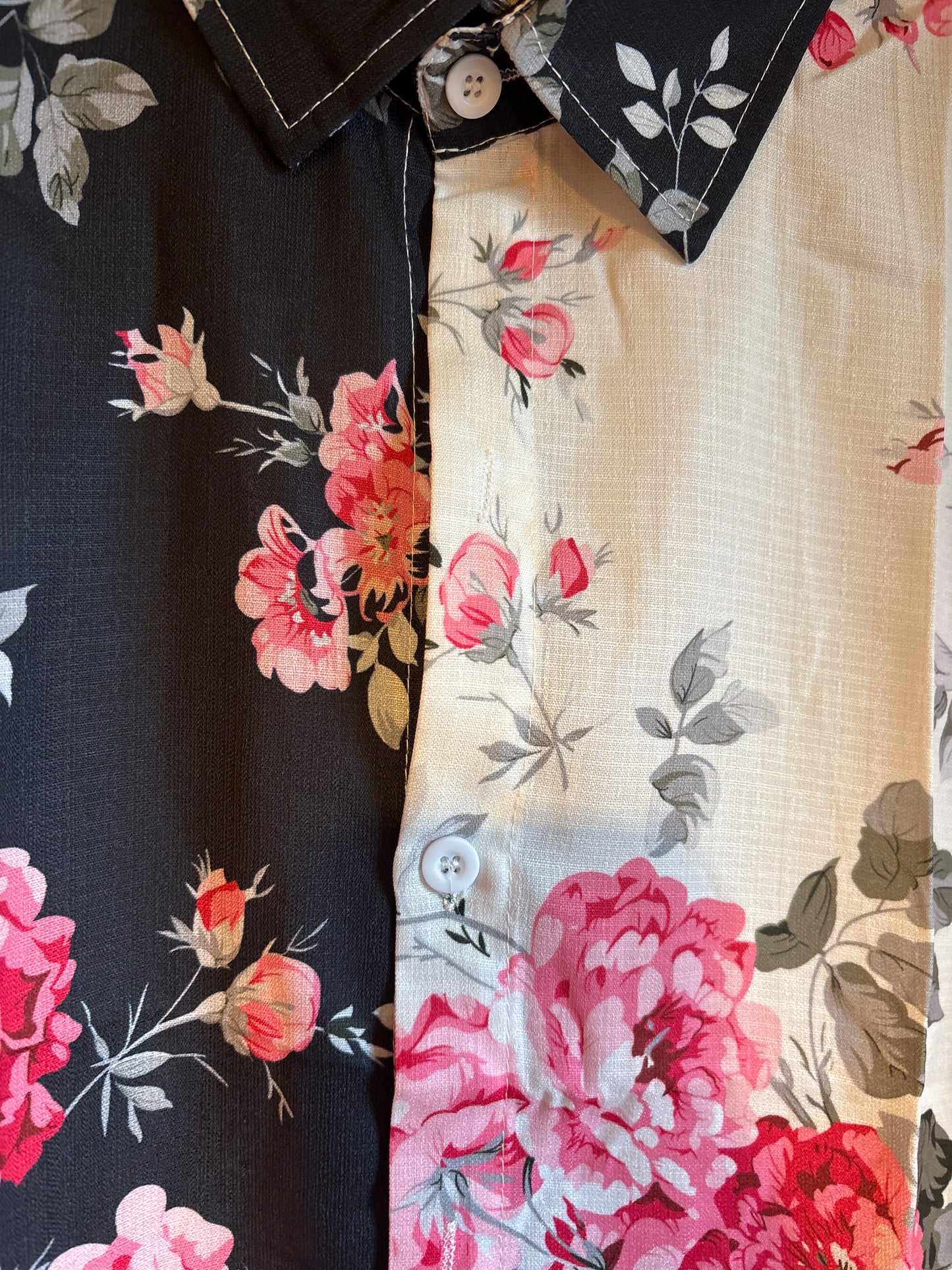 La chemise hawaïenne « explosion florale »