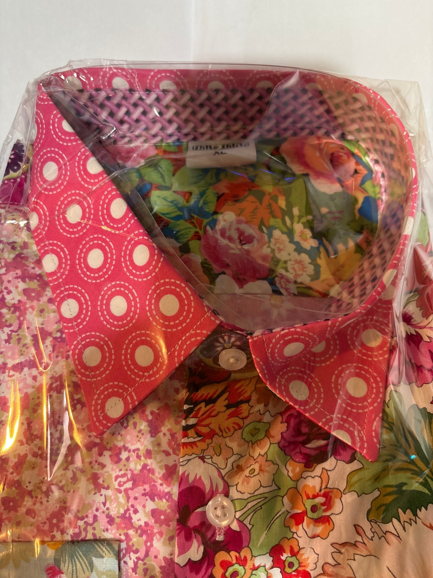 Shite Shirts stag do party Shirt size XL Alfie moon floral shirt