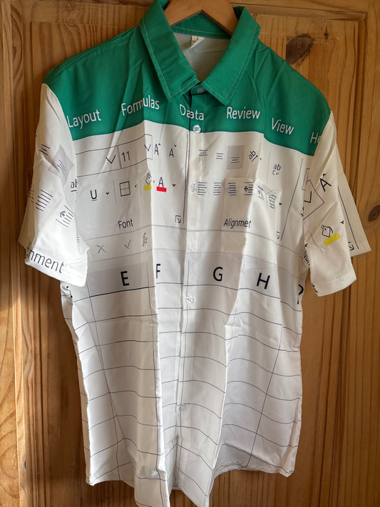 The geek mate excel spreadsheet shite Hawaiian Shirt XL