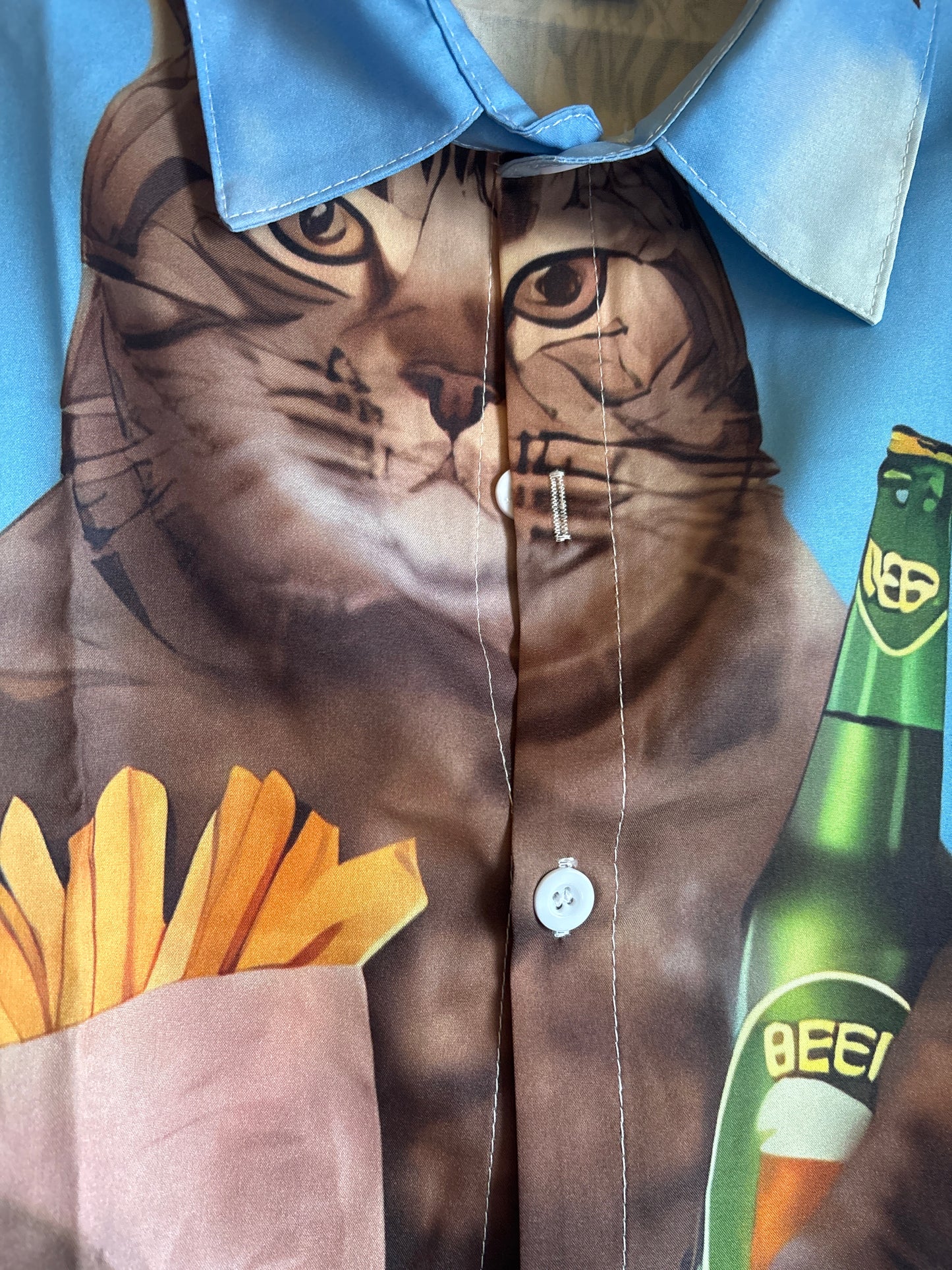 No mice at the beach so beer and chips will do Hawaiian Shirt