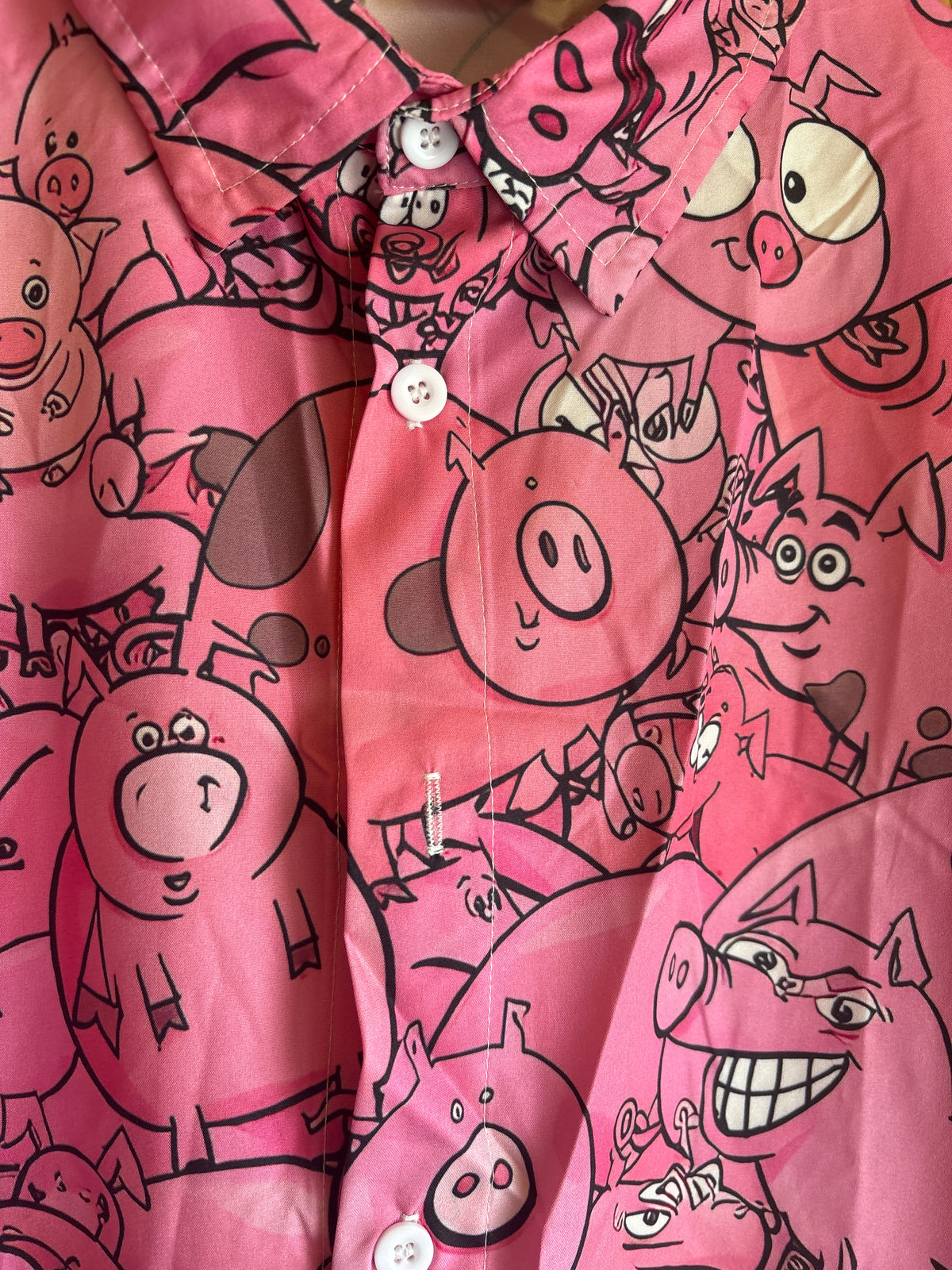 This little piggy liked roast beef shite Hawaiian Shirt