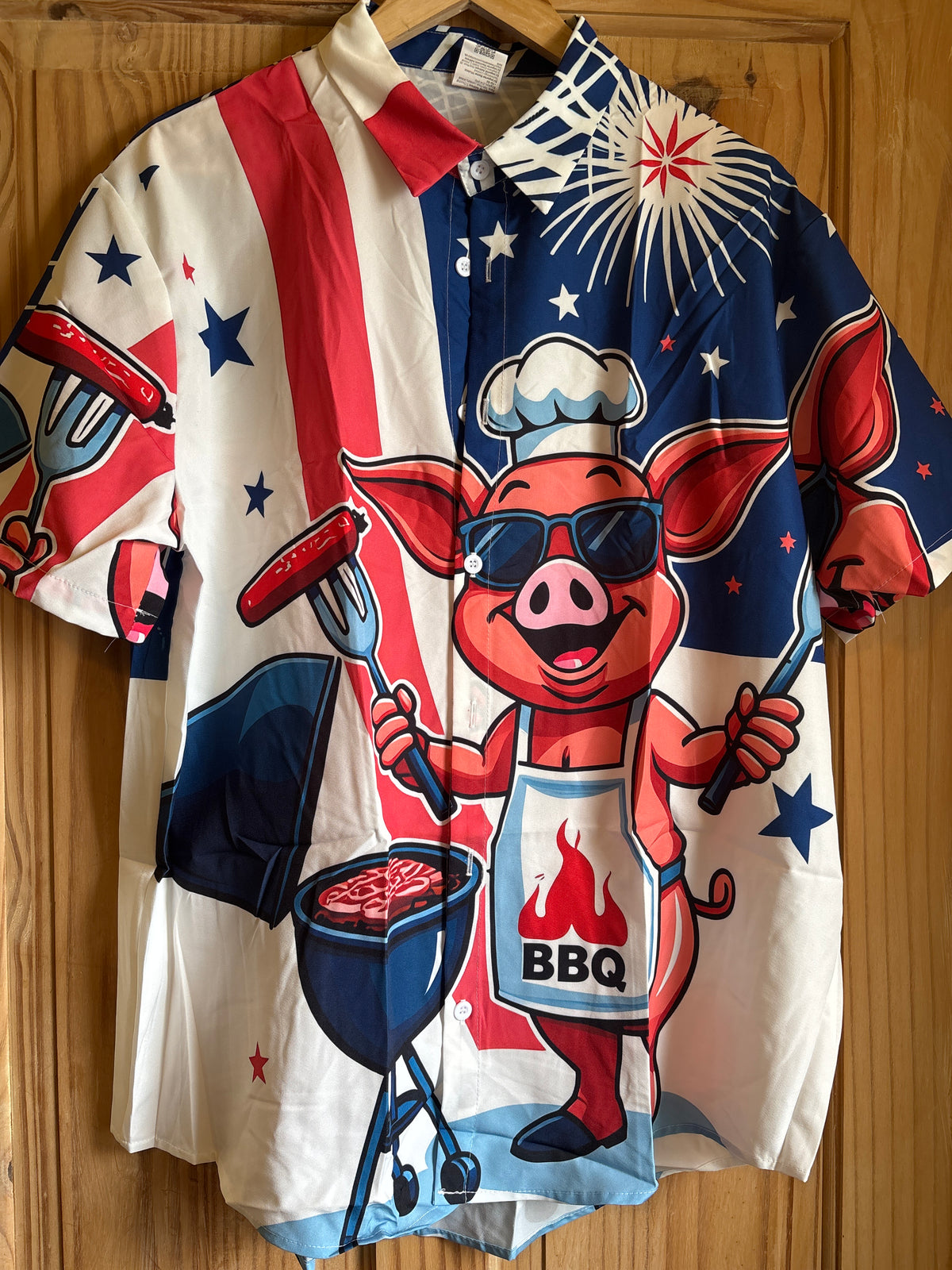 The bbq king shite Hawaiian Shirt