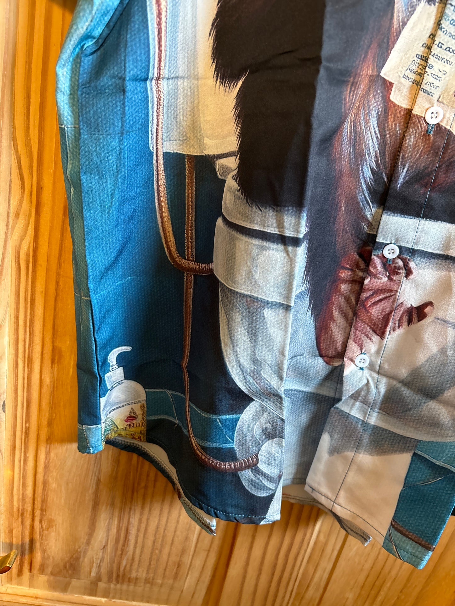 Chimp on the shitta shite Hawaiian Shirt XL