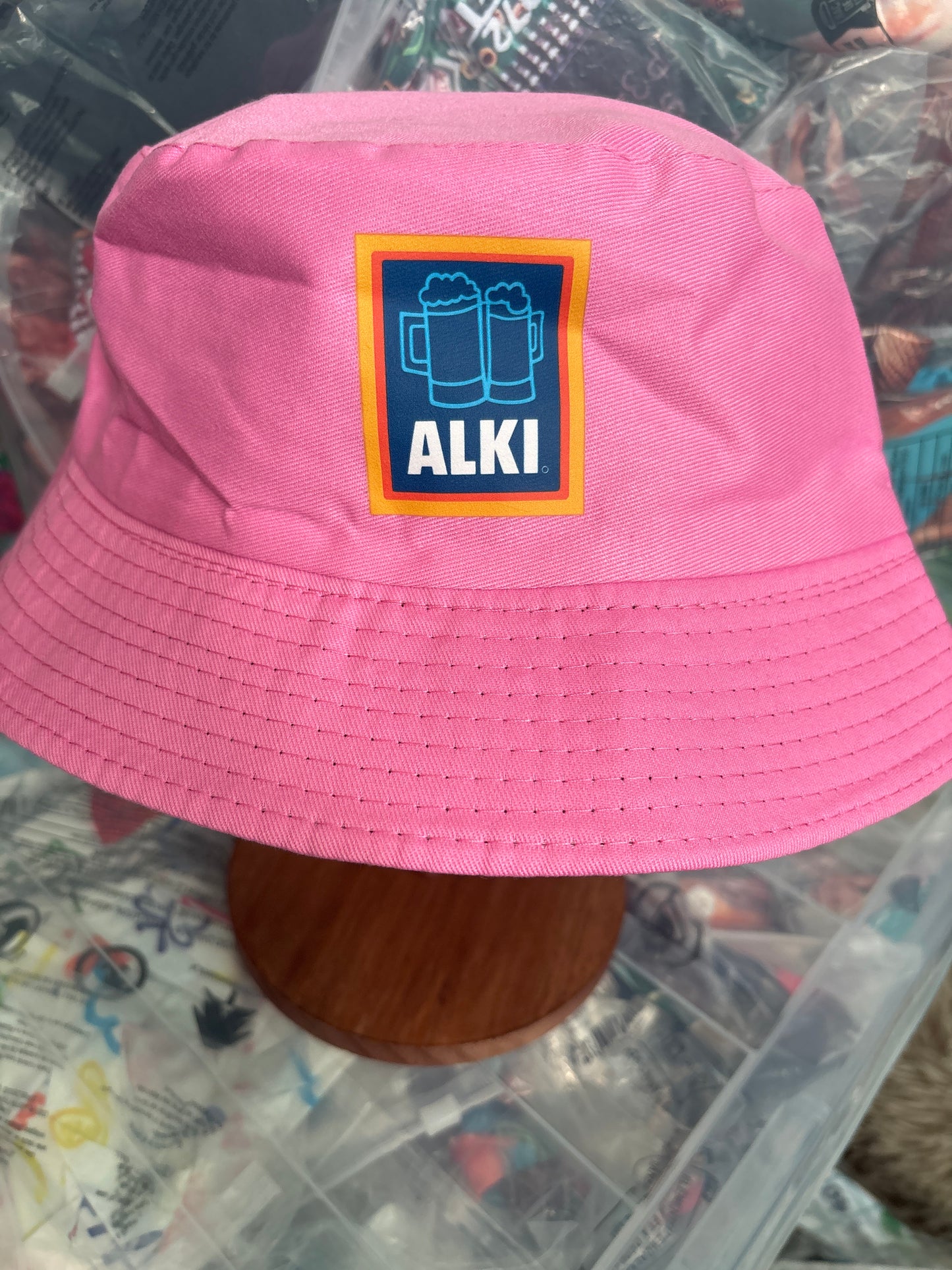 True piss head alki pink shite Bucket Hat