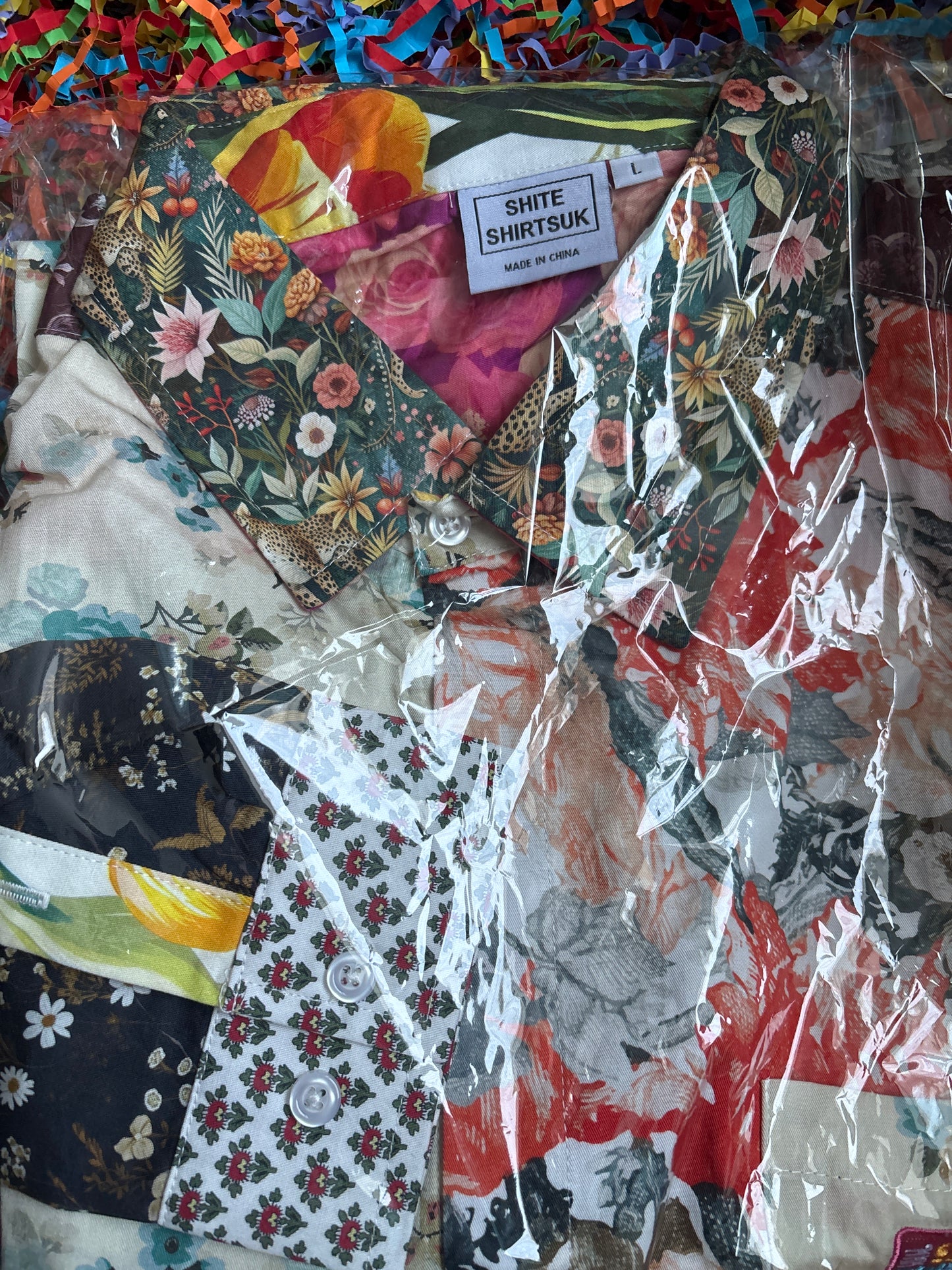 Chemises de merde. Taille de chemise : Large. L'homme qui ne peut pas décider. Chemise rétro.
