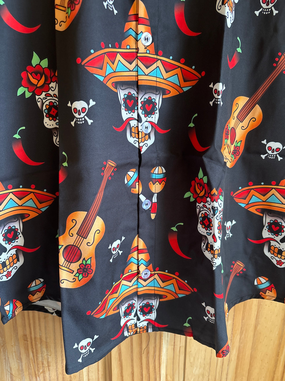 Day of the dead Mexican shite Hawaiian Shirt