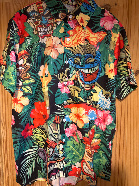 Snakes and ladders tribal fun Hawaiian Shirt