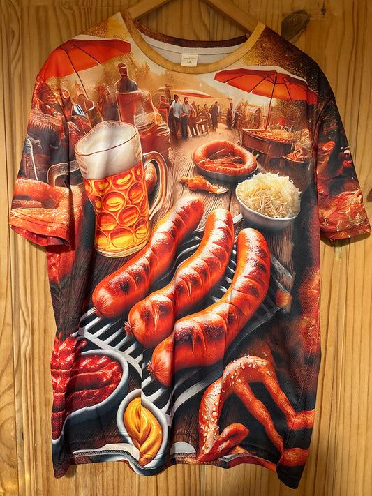 Full English Breakfast shite t-Shirt Medium