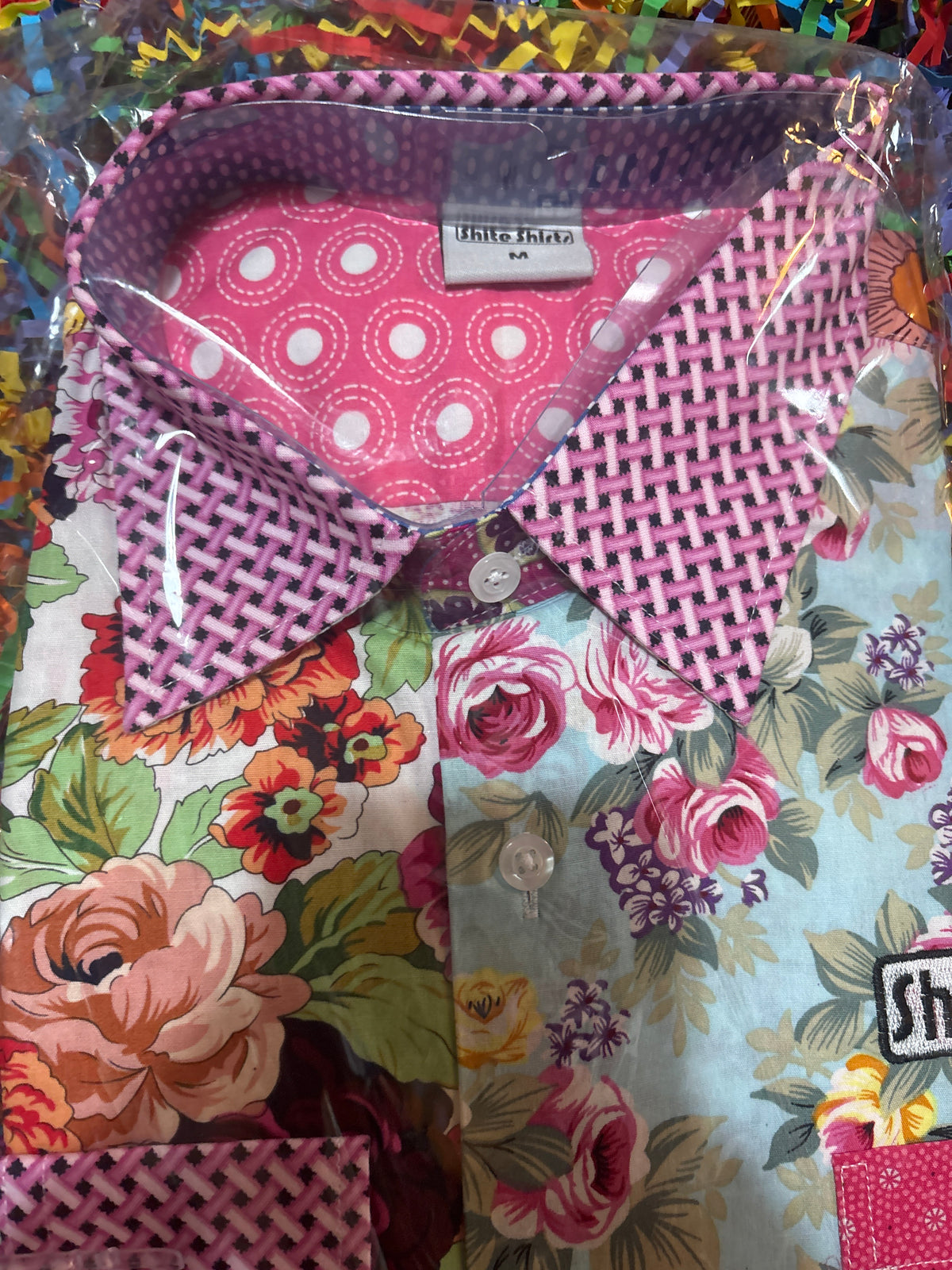 Shite Shirts stag do party Shirt size medium Alfie moon floral shirt