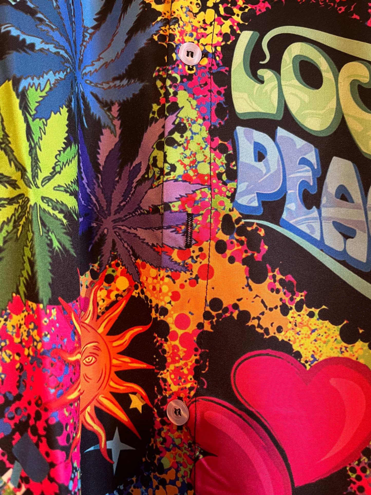 Flower Power Hippy 70s shit Hawaiian Shirt