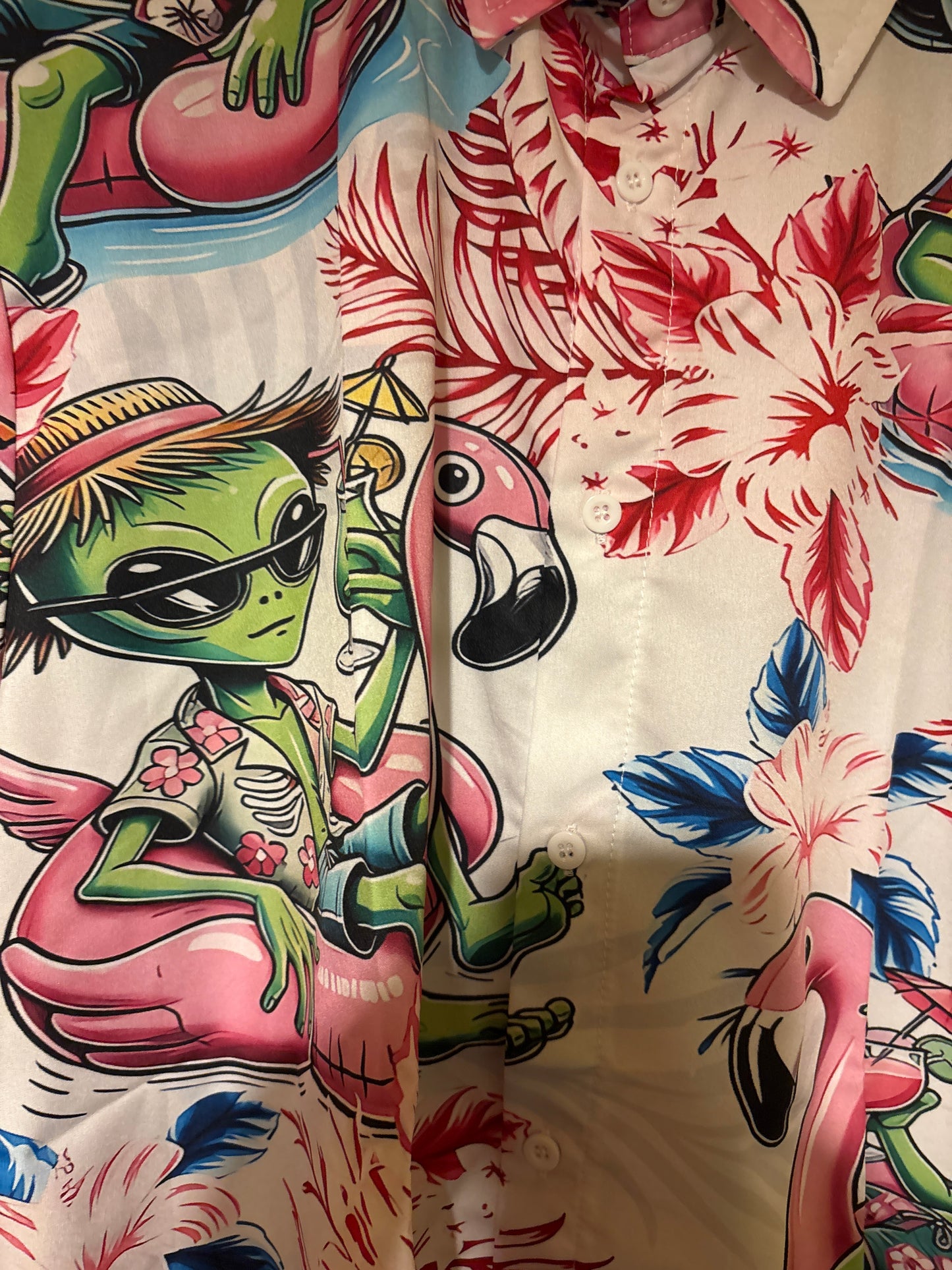 Alien life on mars Hawaiian shit Shirt 2XL