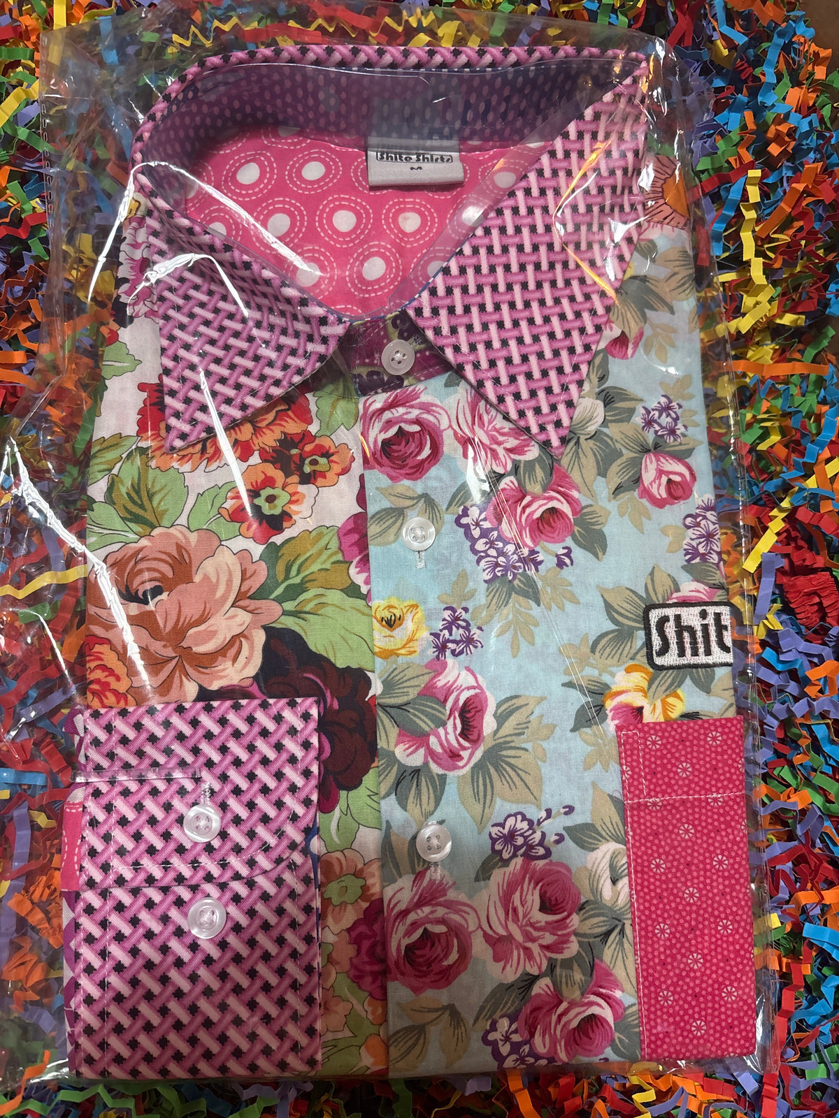 Shite Shirts stag do party Shirt size medium Alfie moon floral shirt