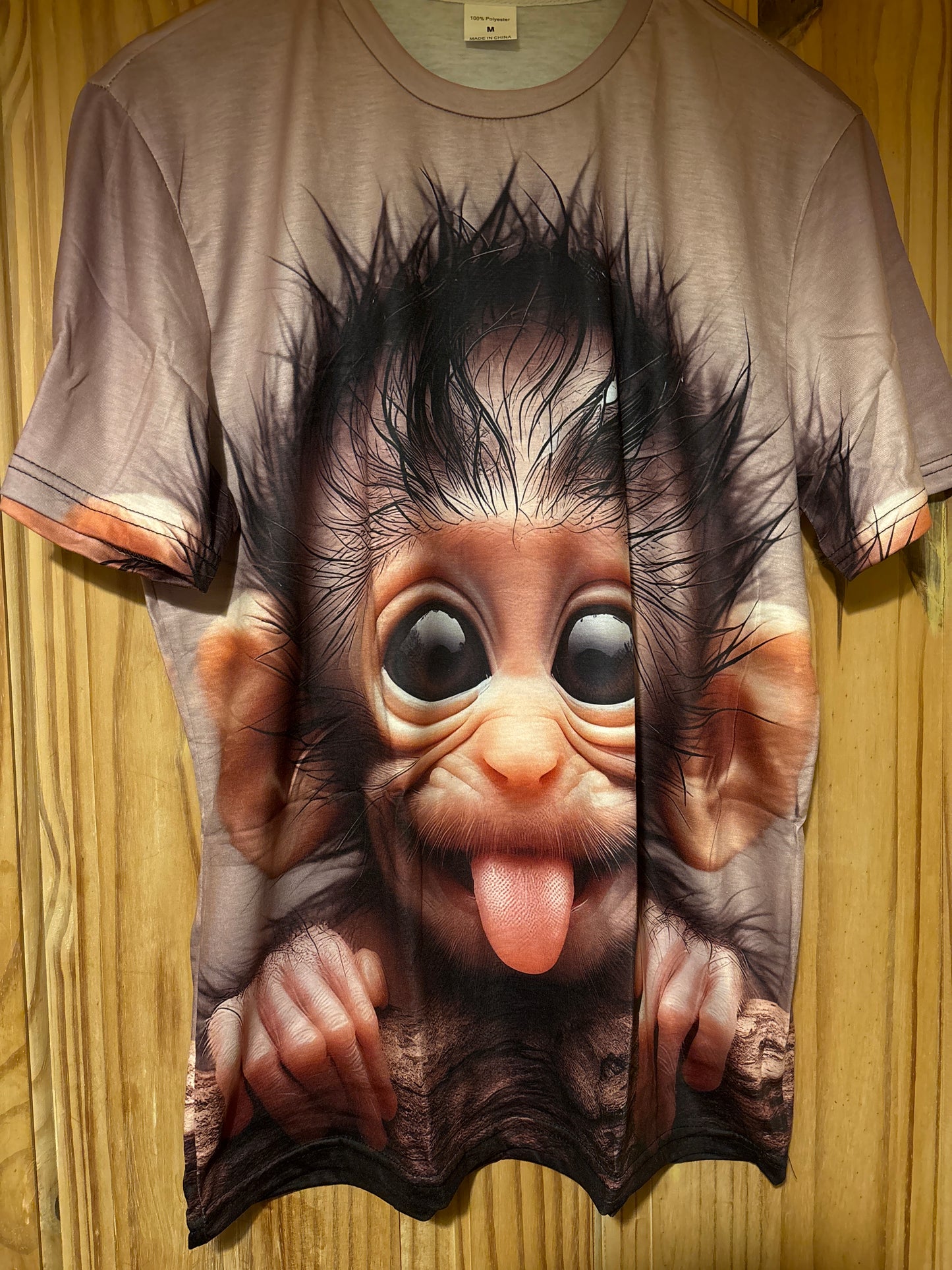 Hello cheeky monkey 3D shite t-Shirt