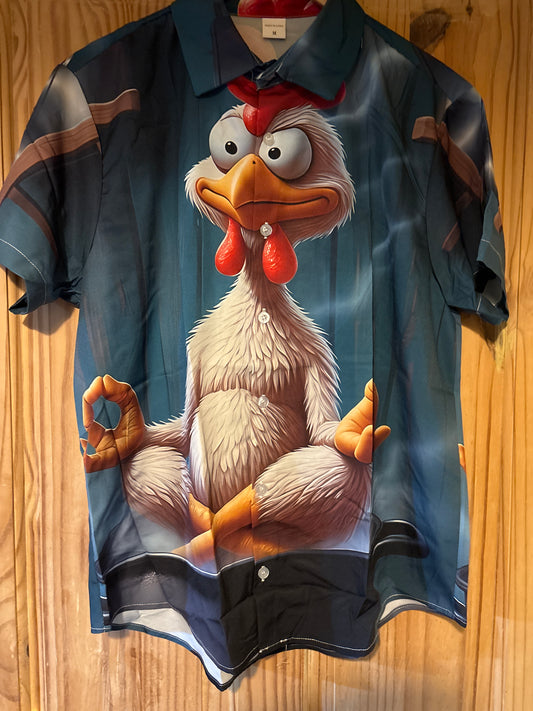 Qui de la poule ou de l'œuf était là le premier ? Chemise hawaïenne de merde
