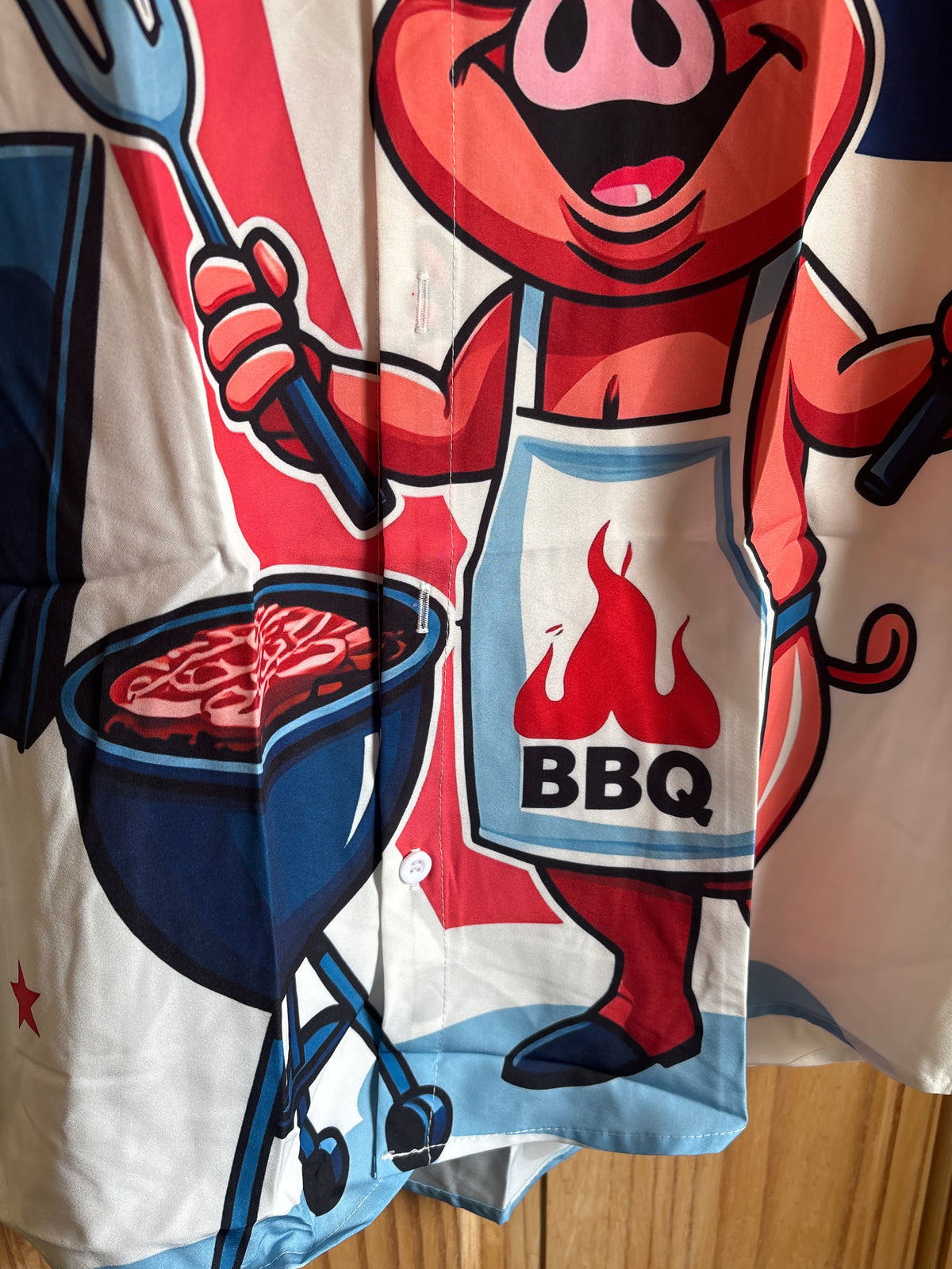 The bbq king shite Hawaiian Shirt