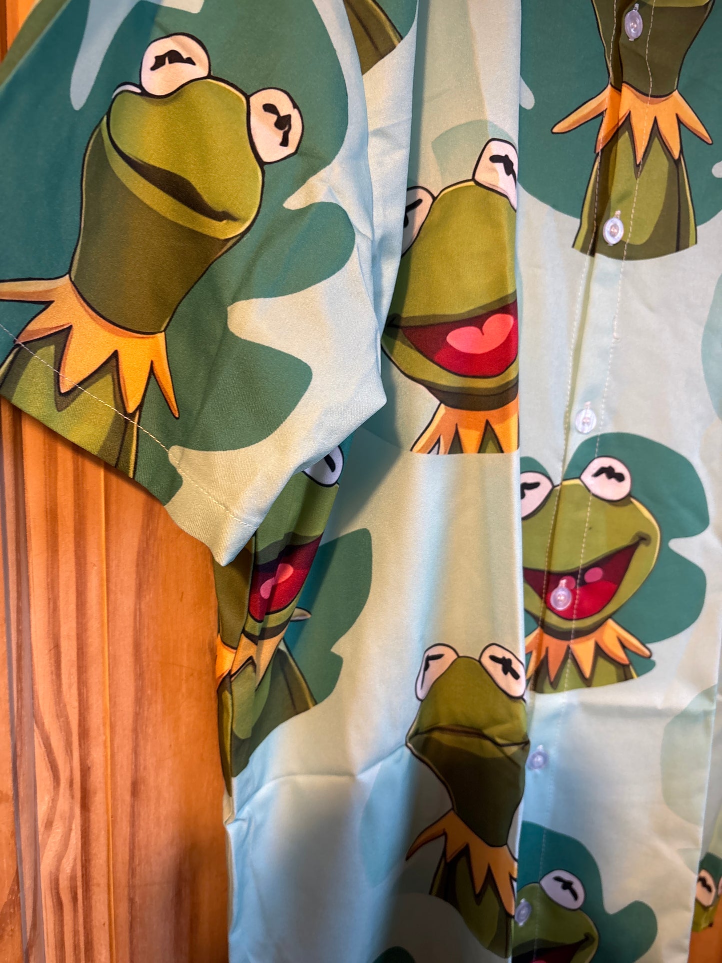 Kermit the frog selfie shite Hawaiian Shirt XL