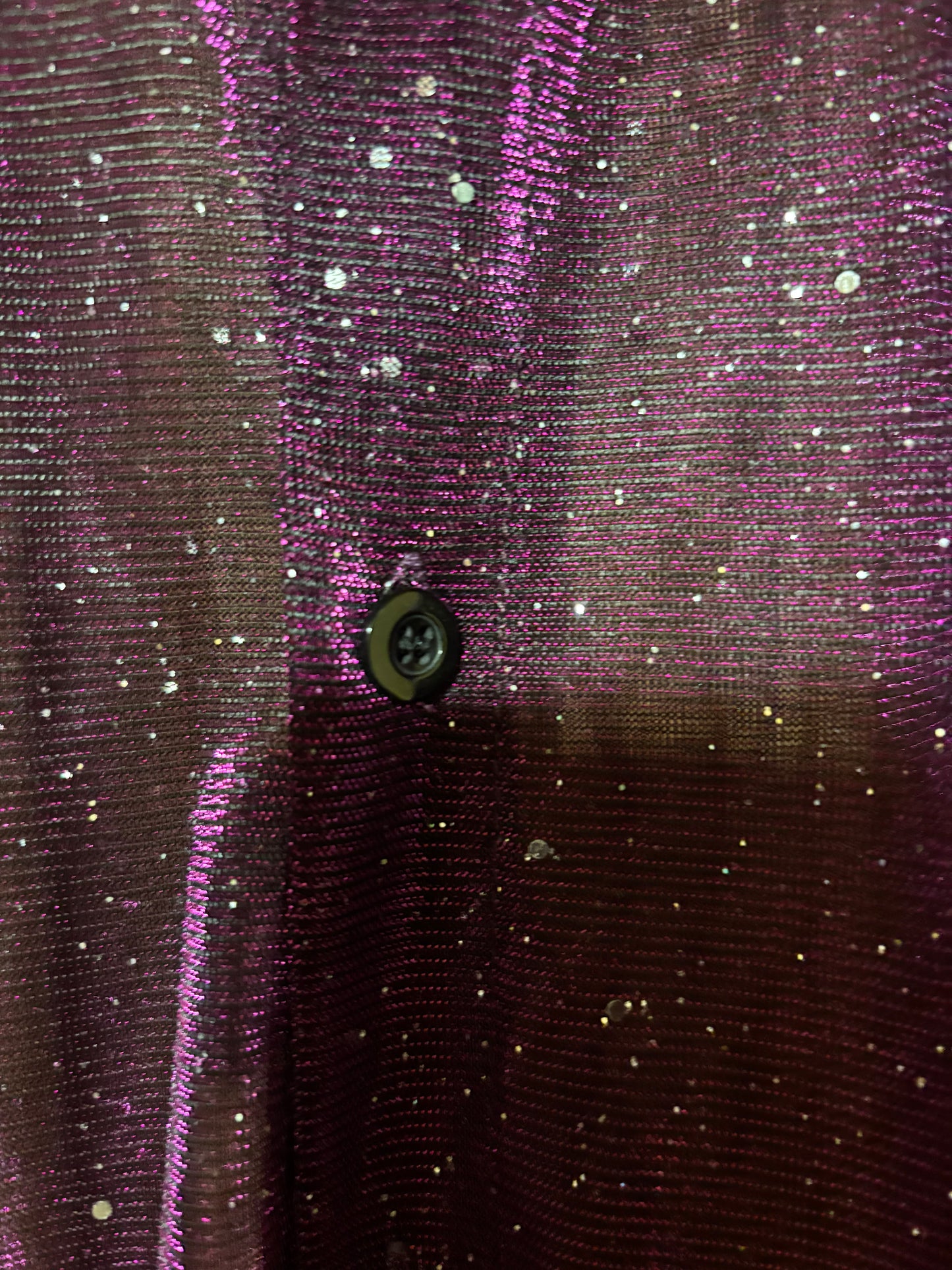 Purple party sequin see through shite original party Shirt