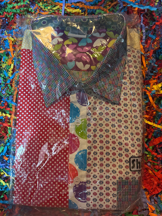 Shite Shirts stag do party Shirt size XL hippy  floral shirt 70s Design 6