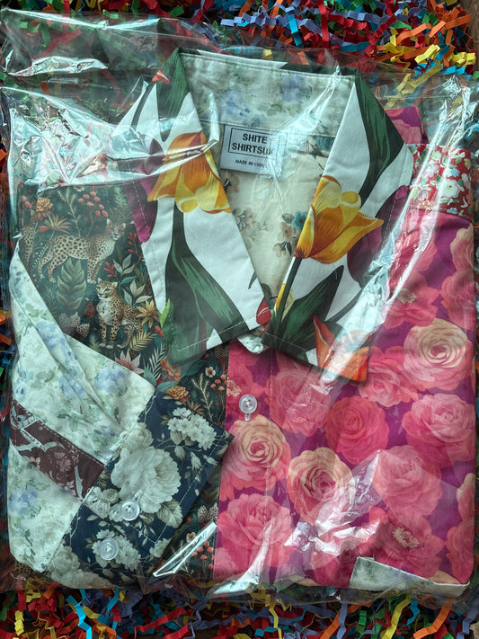 Shite Shirts stag do party Shirt size XL hippy nans sofa shirt 70s Design