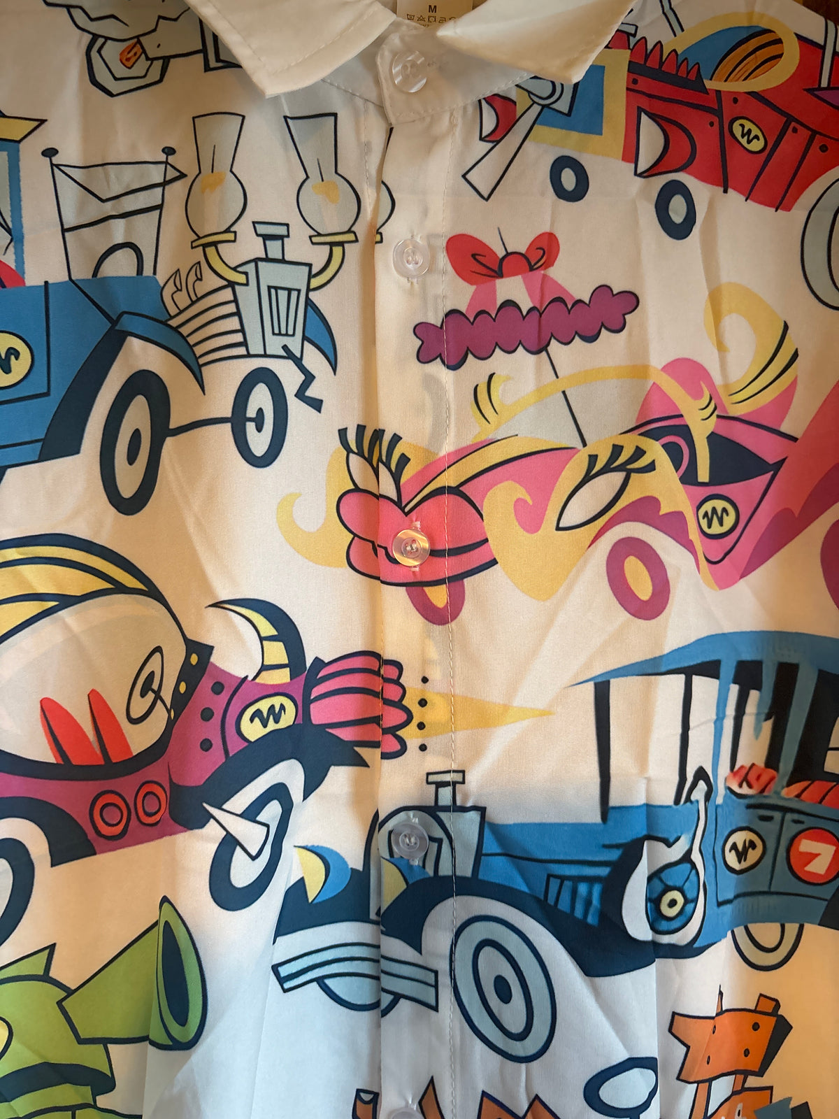 Wacky races choose my ride shite Hawaiian Shirt